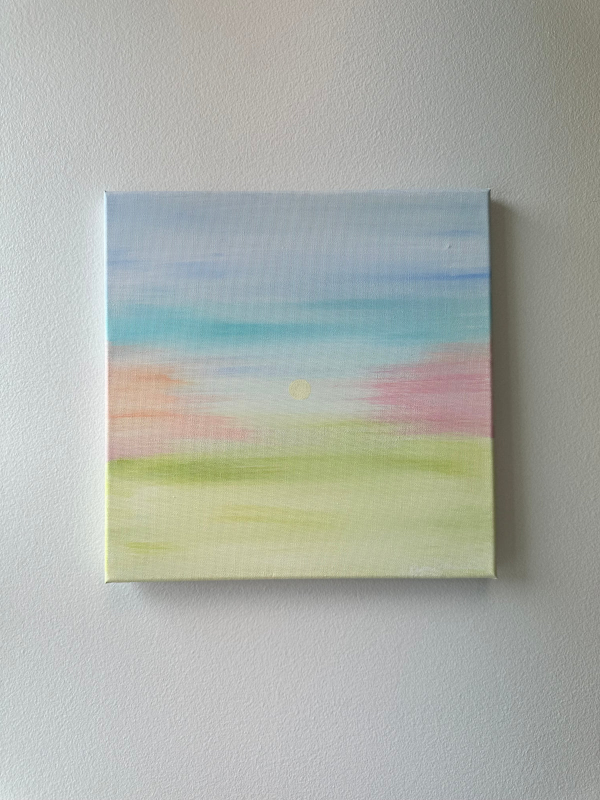 Whom the Son | Original Abstract Landscape Painting on Canvas | 12x12