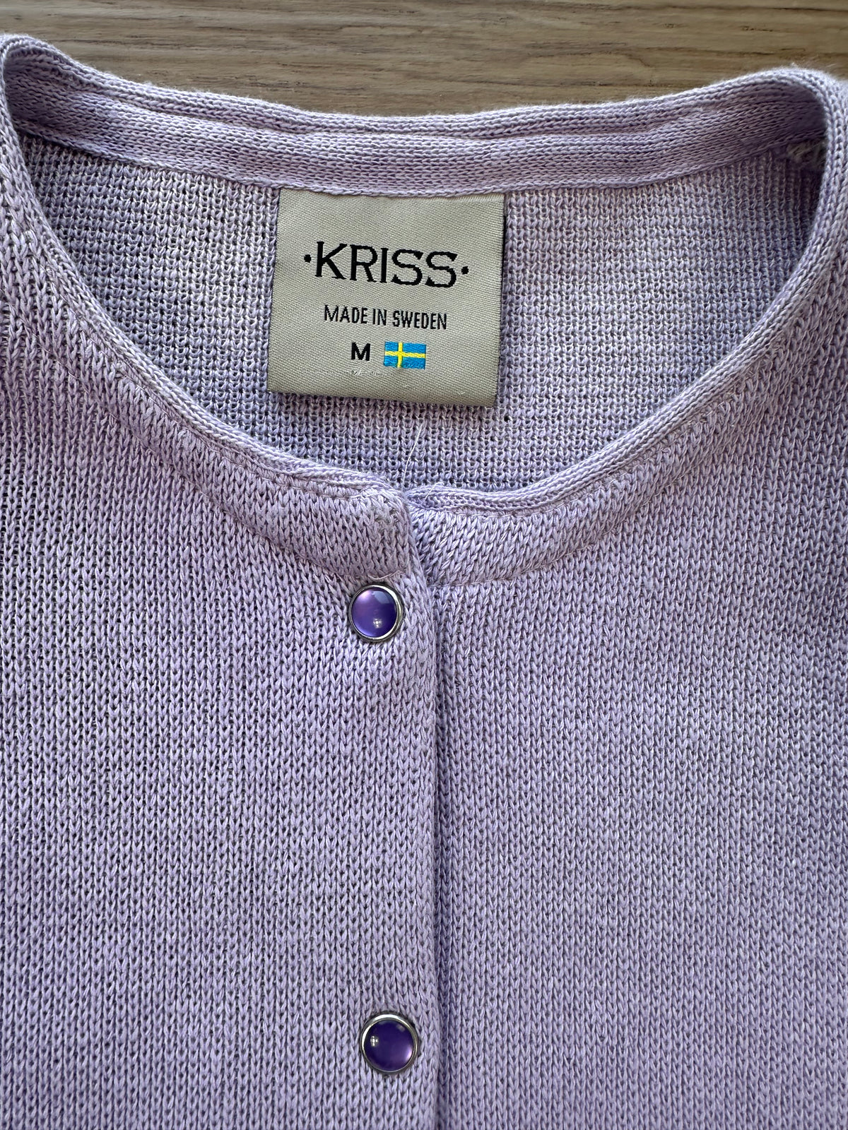 Vintage Lavender Kriss Made in Sweden Cardigan Jacket