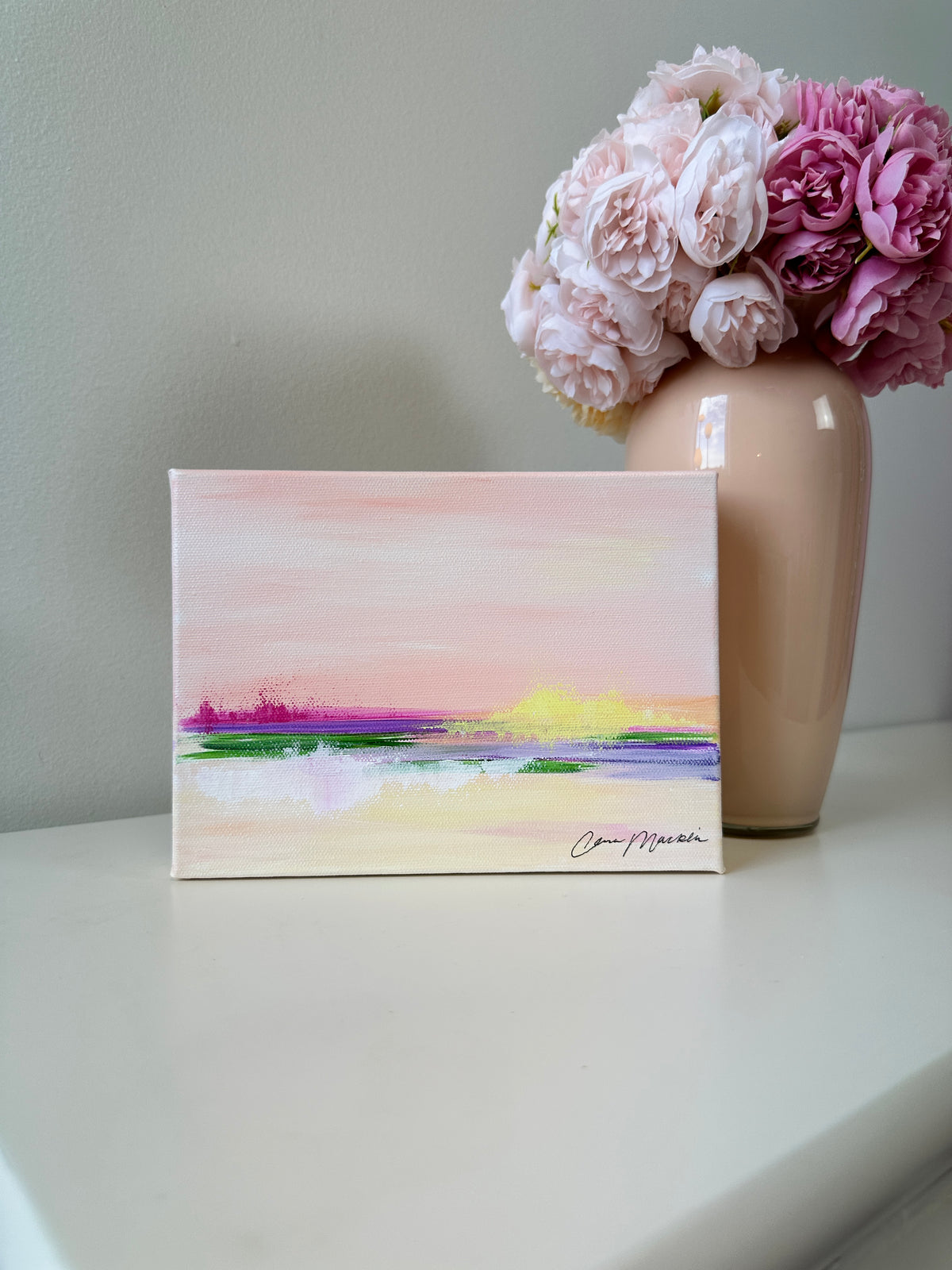 Sanctified | Original Abstract Landscape Painting on Canvas | 6x8