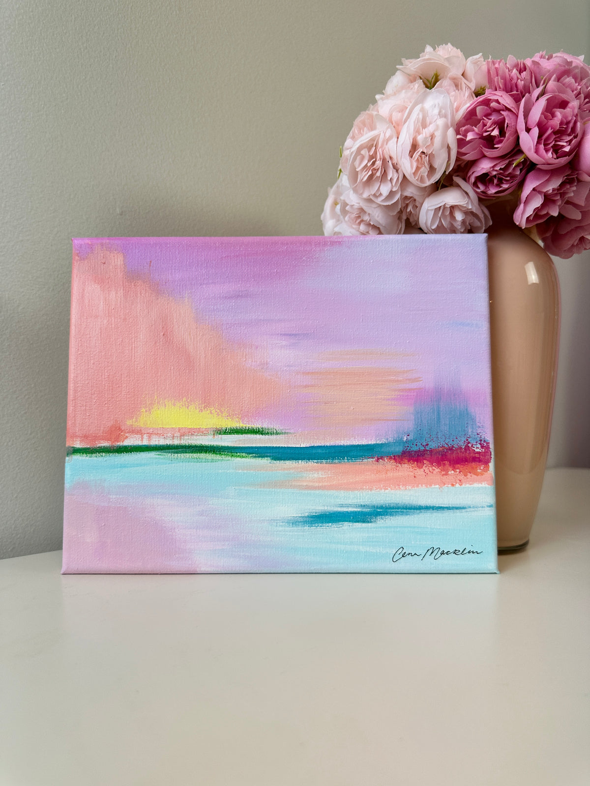 Intercessor | Original Abstract Landscape Painting on Canvas | 8x10