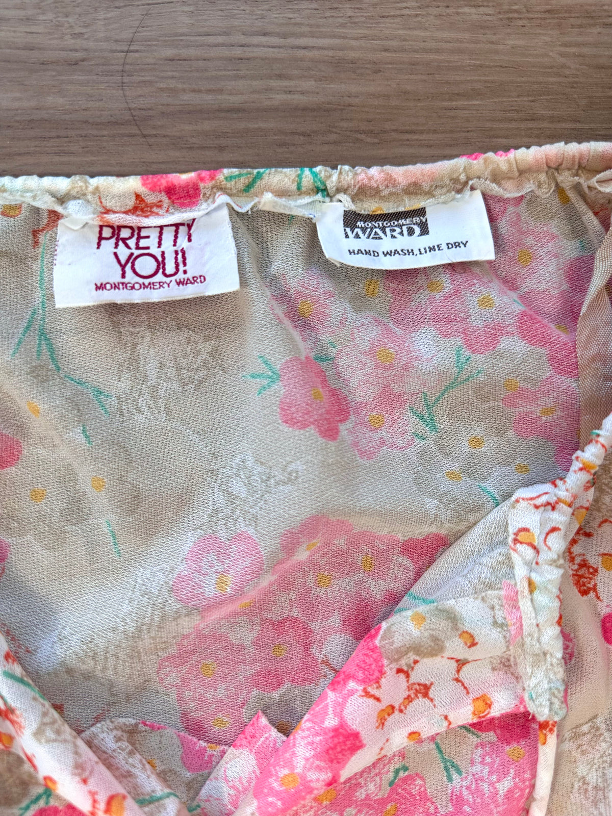 Vintage Pretty You! Sheer Floral Cherry Blossom Dress