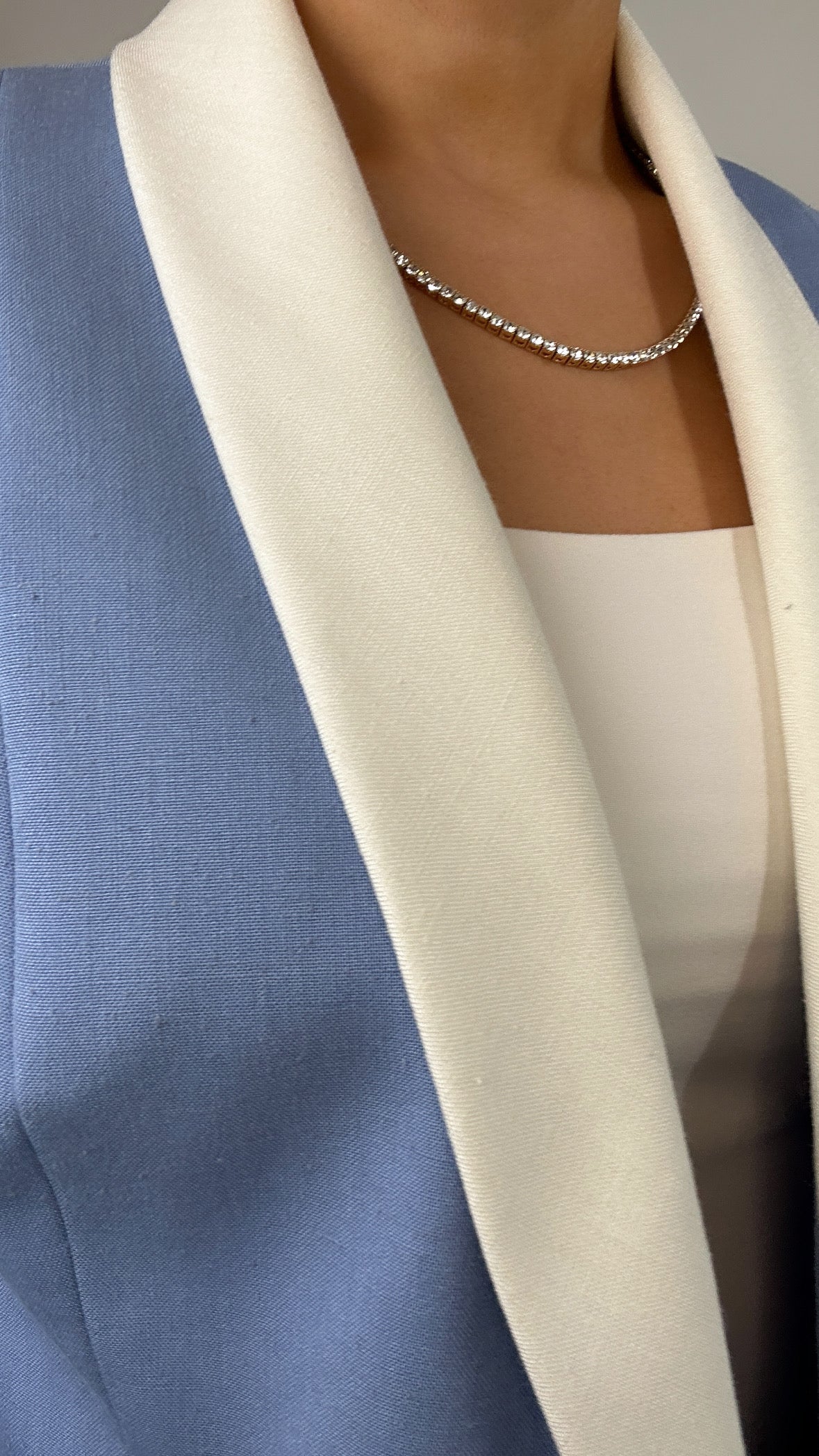 1980's Union Made Vintage Double Breasted Blue White Trim Blazer