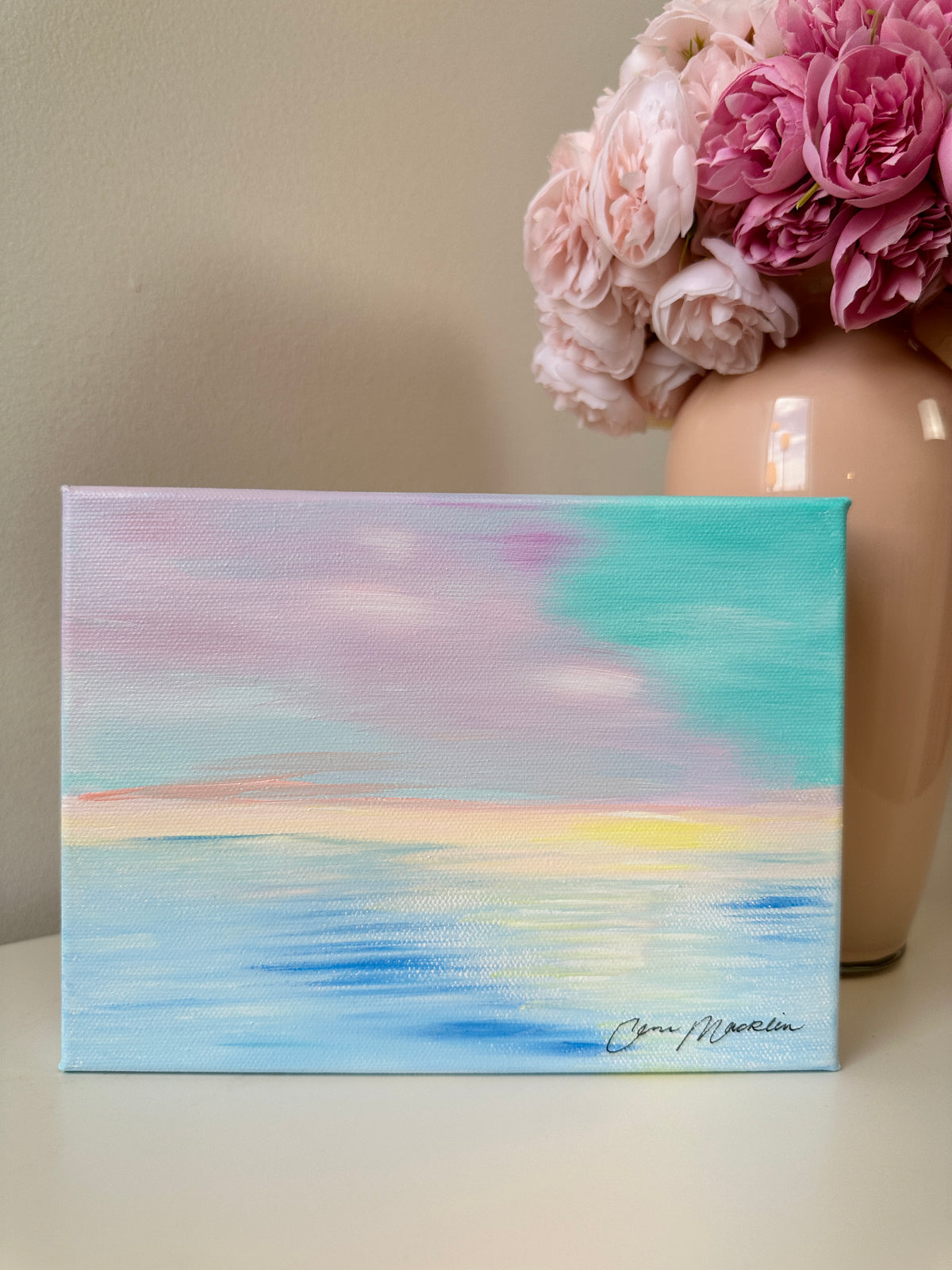 Remember When | Original Abstract Landscape Painting on Canvas | 6x8