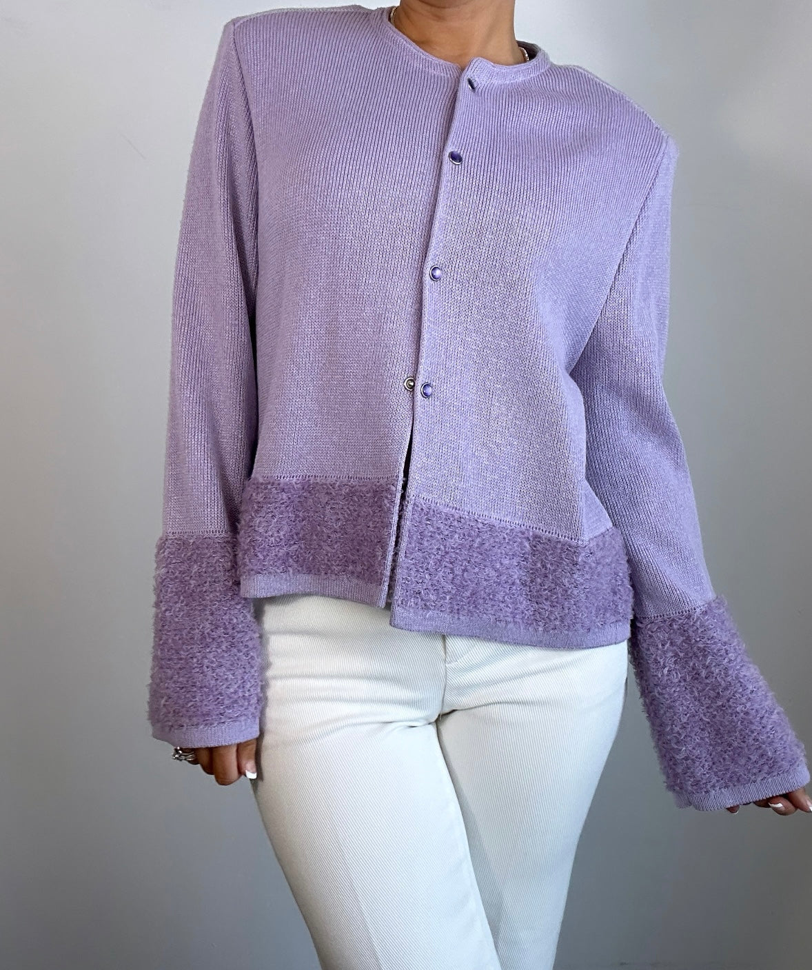 Vintage Lavender Kriss Made in Sweden Cardigan Jacket