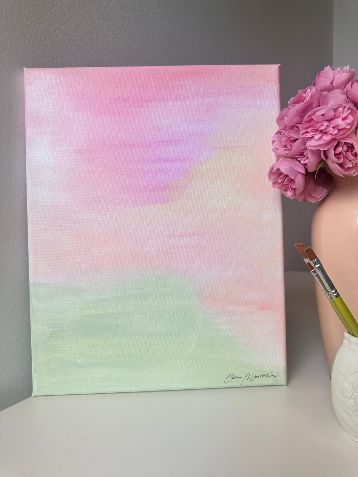 Joy Is Coming in the Morning | Original Abstract Painting on Canvas | 11x14