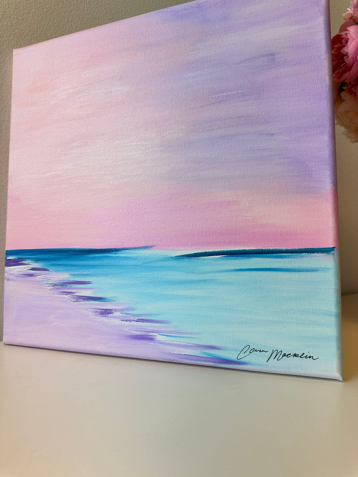 Serenity | Original Abstract Landscape Painting on Canvas | 12x12