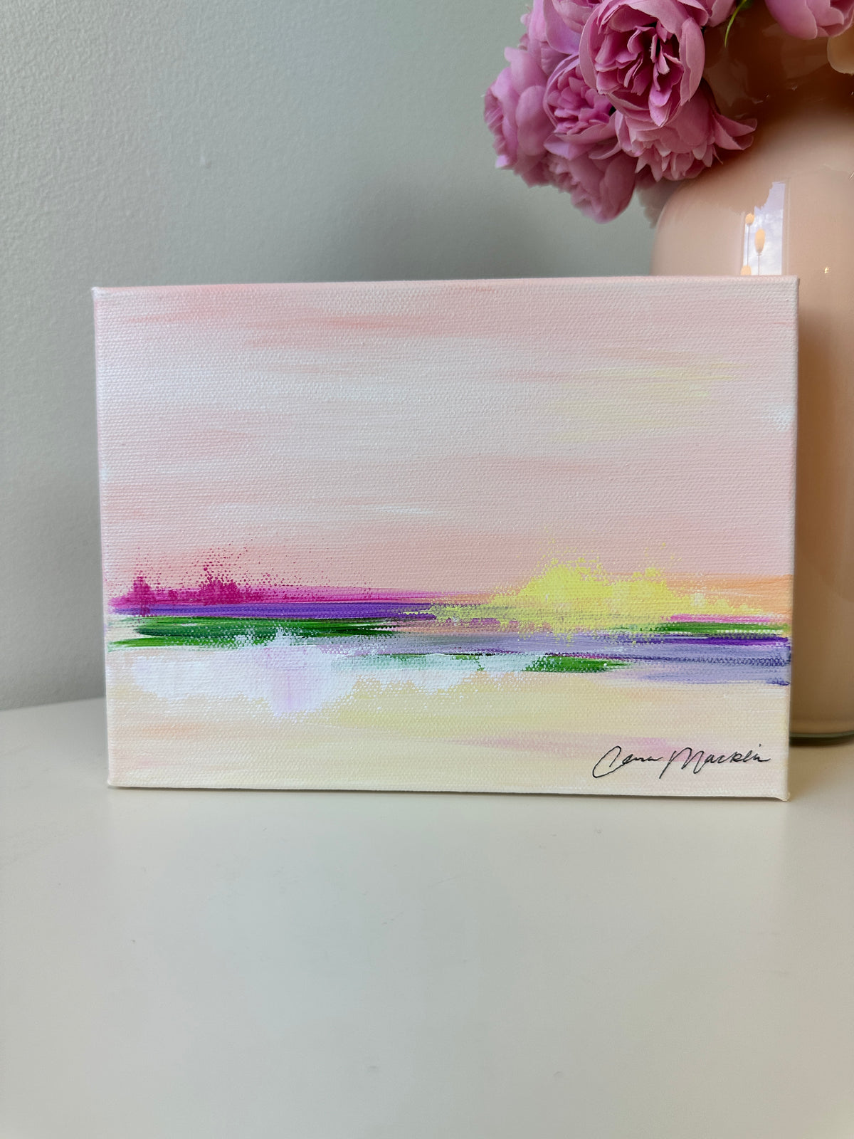 Sanctified | Original Abstract Landscape Painting on Canvas | 6x8