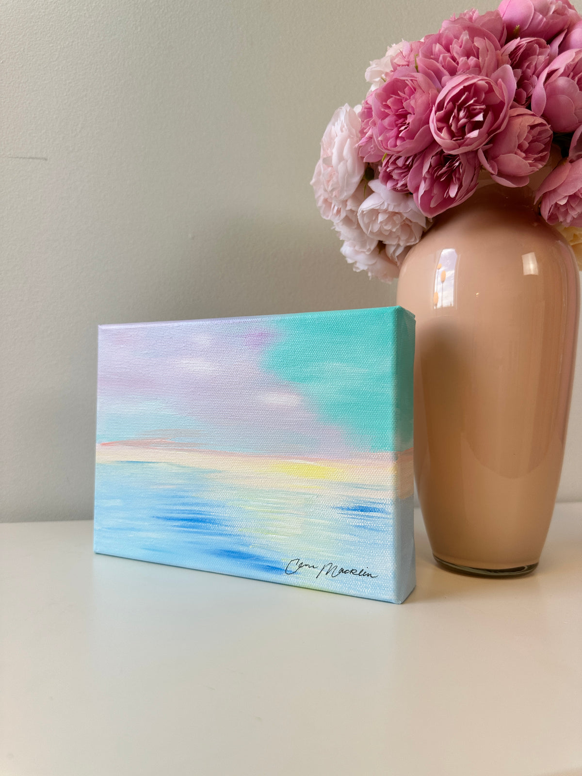 Remember When | Original Abstract Landscape Painting on Canvas | 6x8