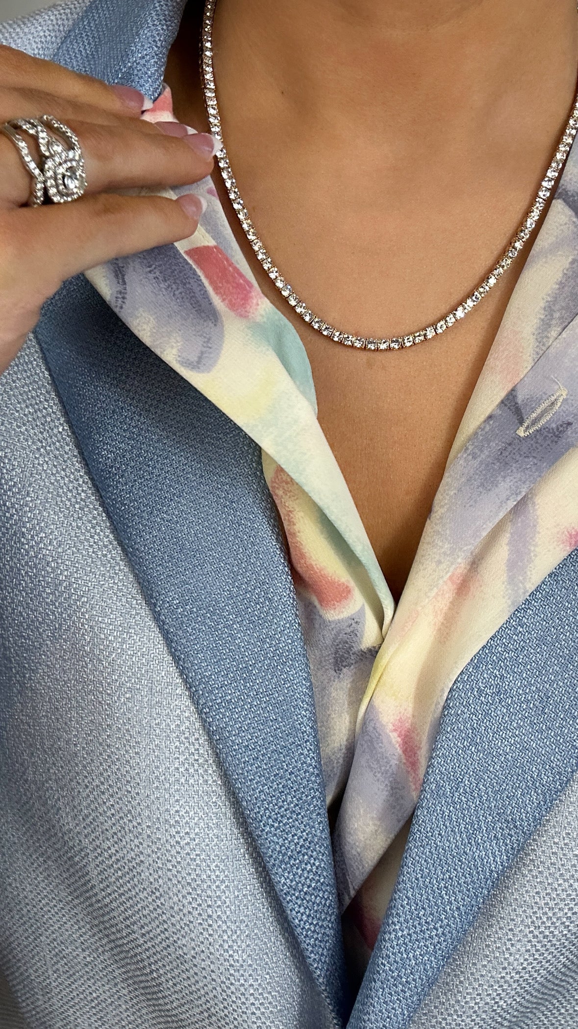 Vintage Pastel Floral Button Up Blouse
