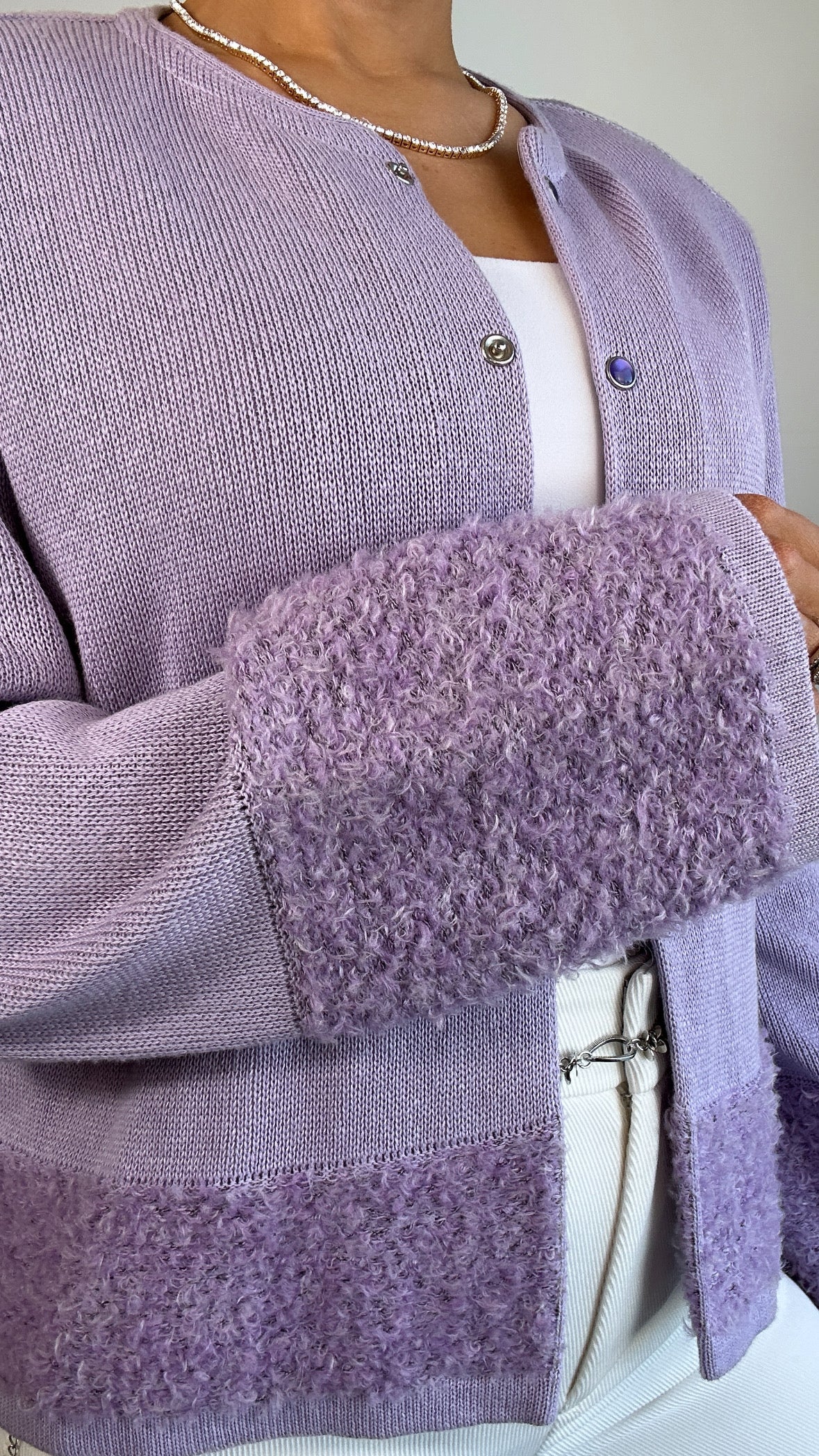 Vintage Lavender Kriss Made in Sweden Cardigan Jacket