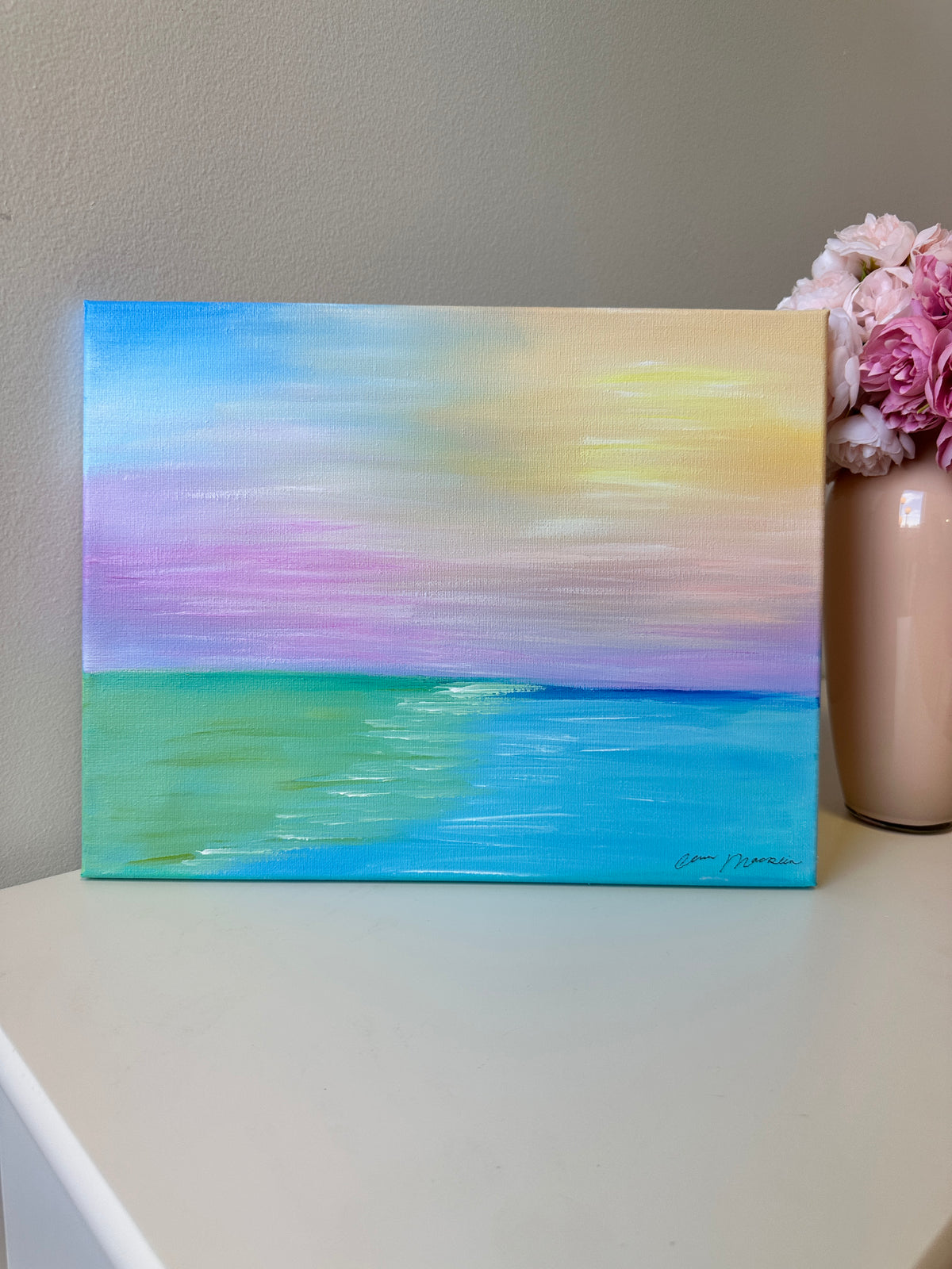 Rest Assured | Original Abstract Landscape Painting on Canvas | 11x14