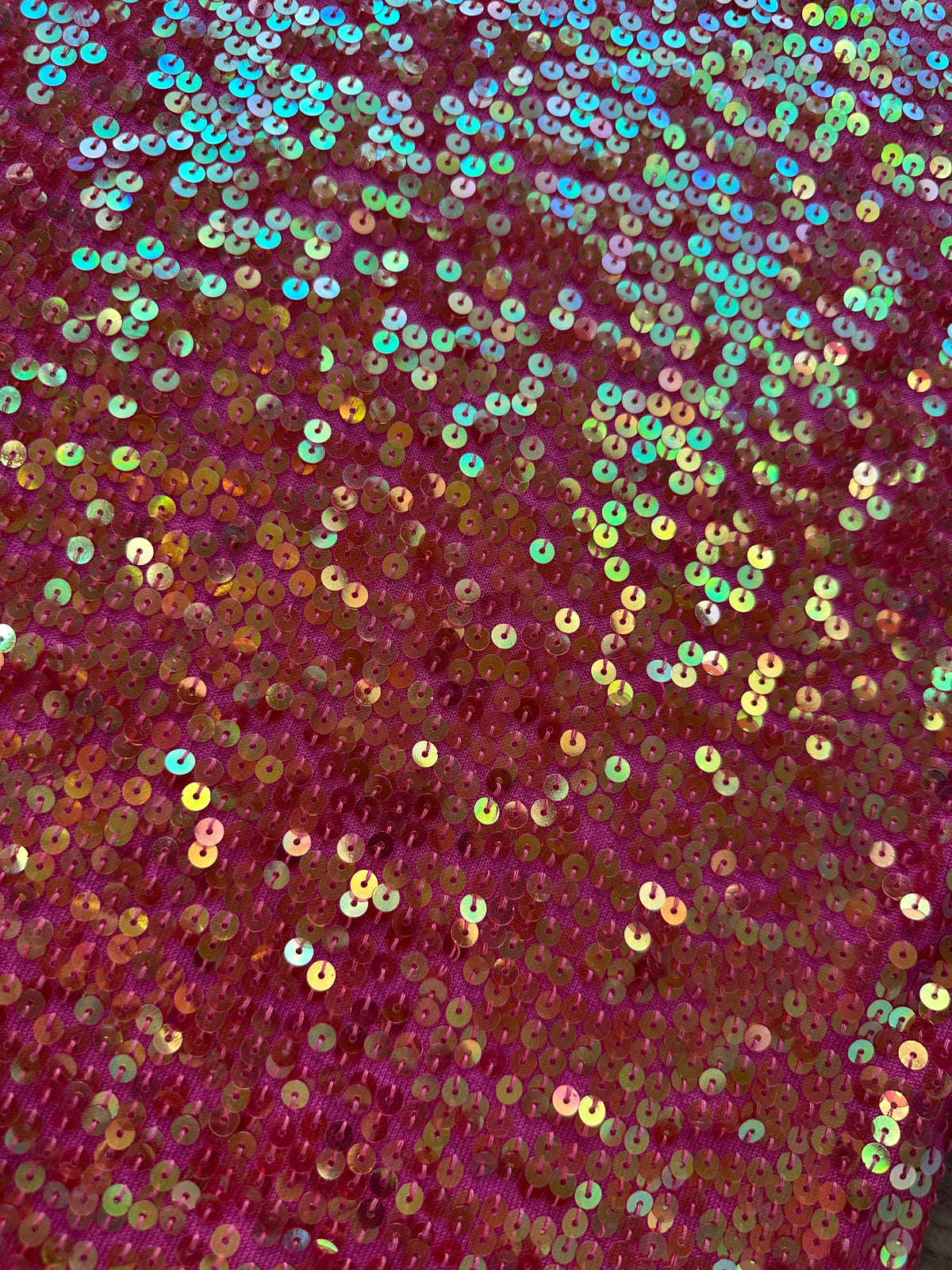 Y2k Hot Pink Silk Sequin Tank Top