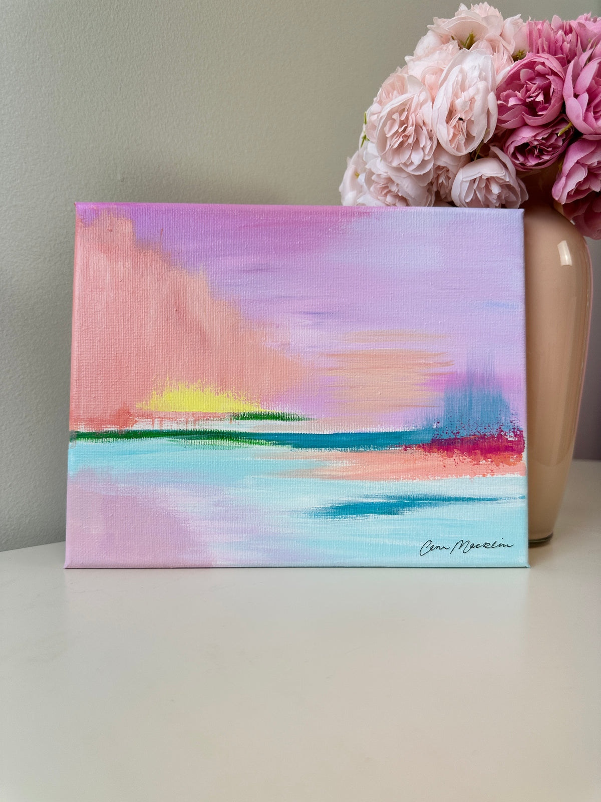 Intercessor | Original Abstract Landscape Painting on Canvas | 8x10