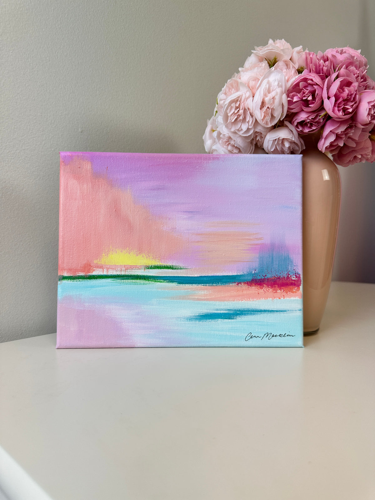Intercessor | Original Abstract Landscape Painting on Canvas | 8x10