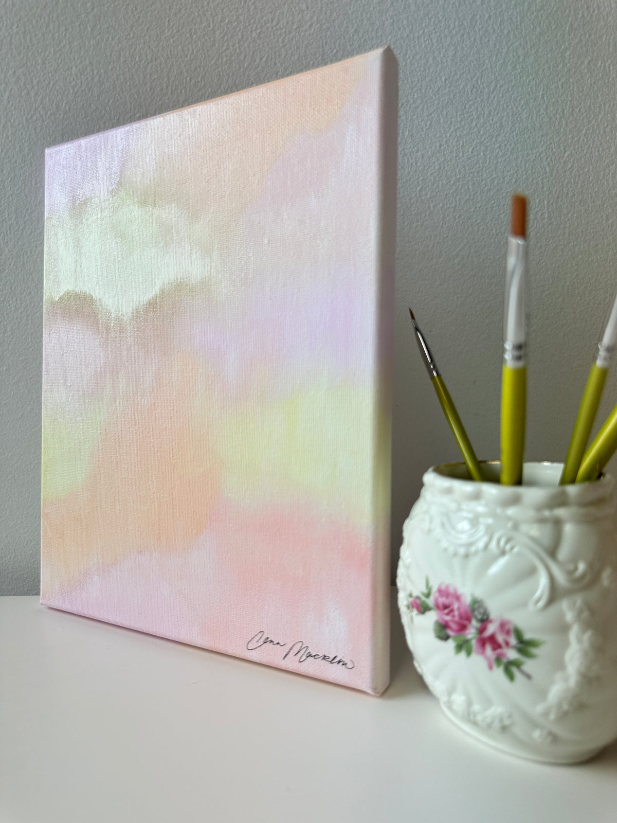 For Such a Time | Original Abstract Painting on Canvas | 8x10