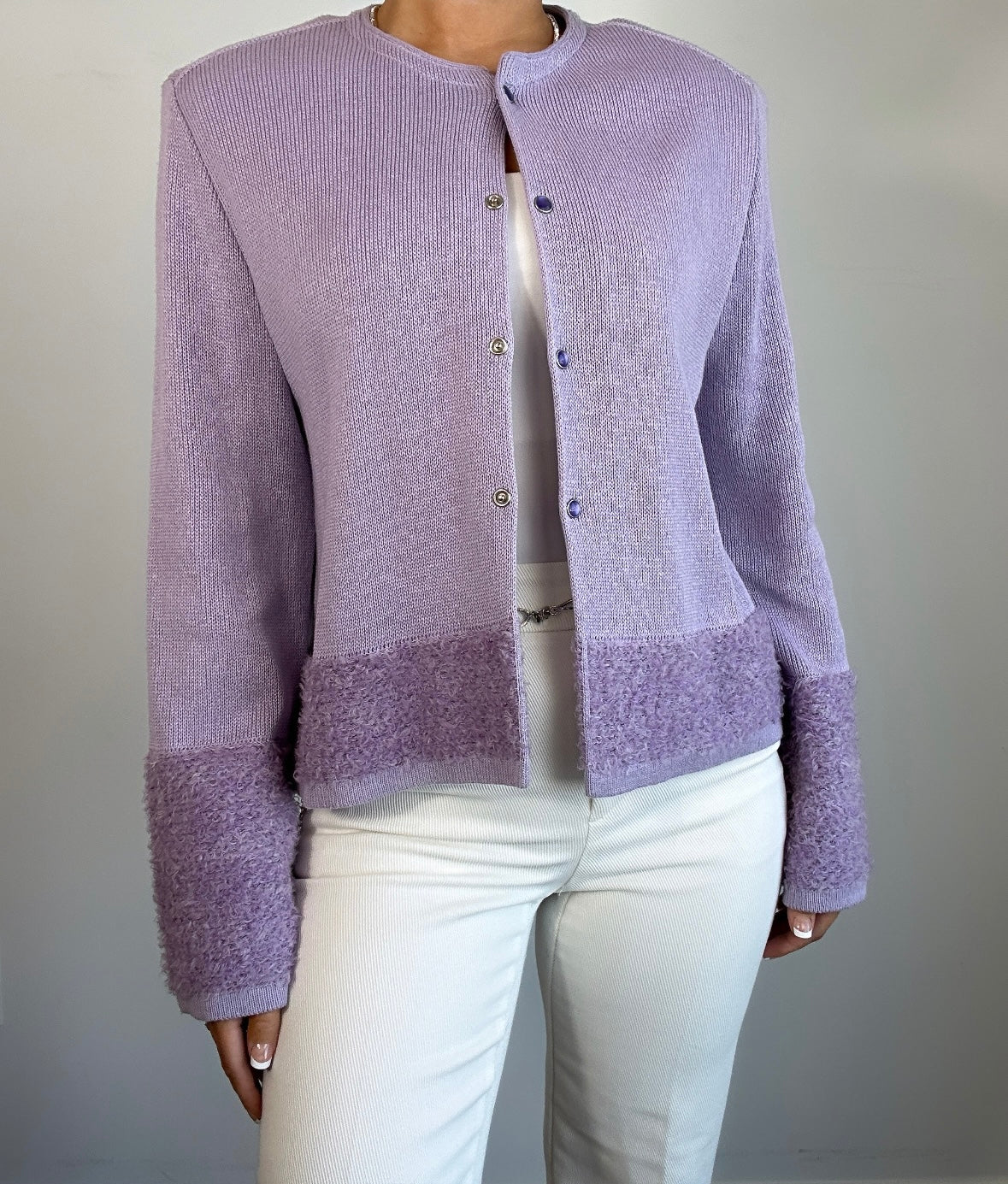Vintage Lavender Kriss Made in Sweden Cardigan Jacket