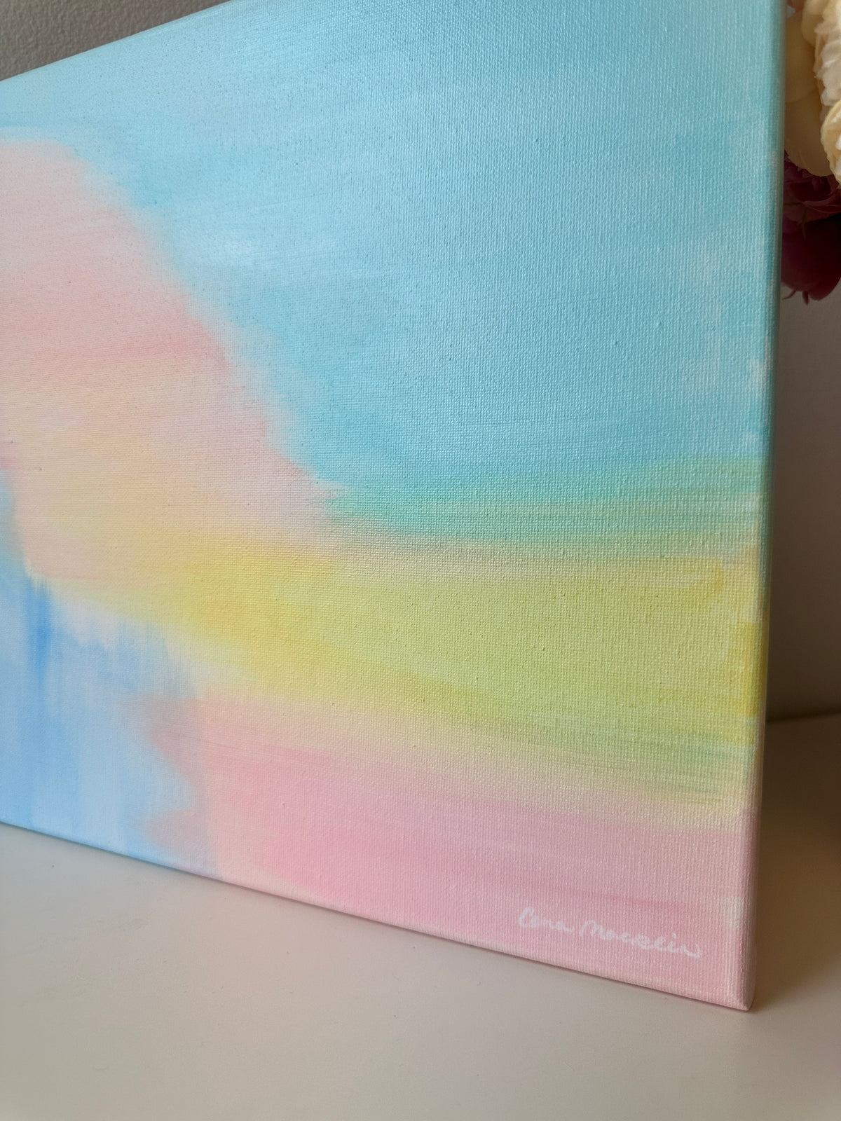Red Sea | Original Abstract Acrylic Painting on Canvas | 12x12