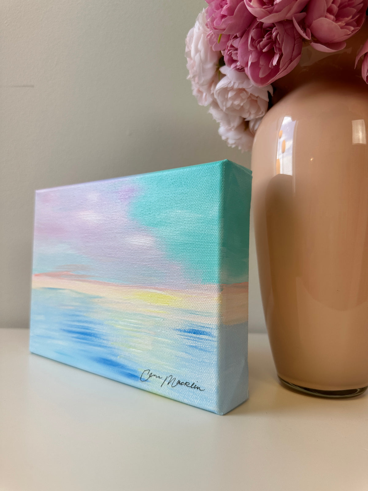 Remember When | Original Abstract Landscape Painting on Canvas | 6x8