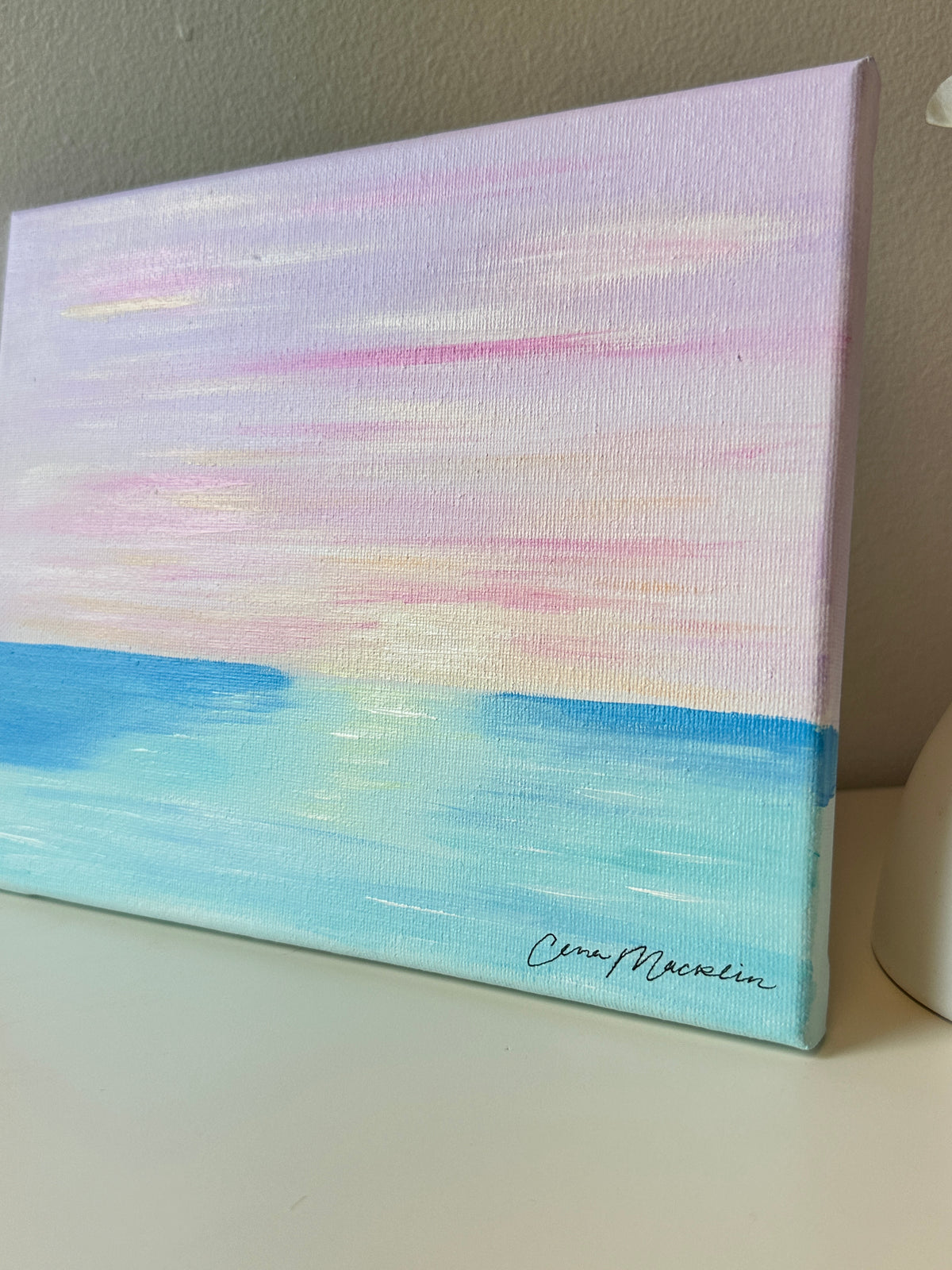 Surpasses | Original Abstract Landscape Painting on Canvas | 8x10