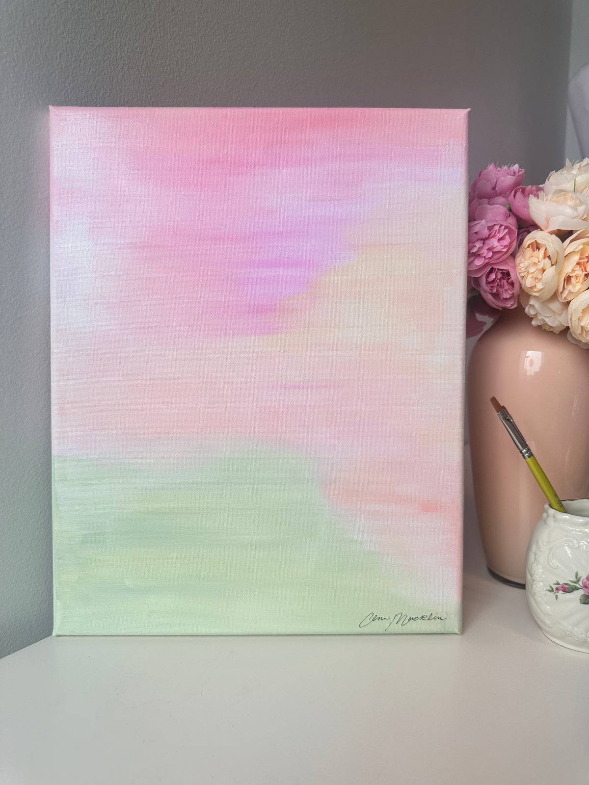 Joy Is Coming in the Morning | Original Abstract Painting on Canvas | 11x14
