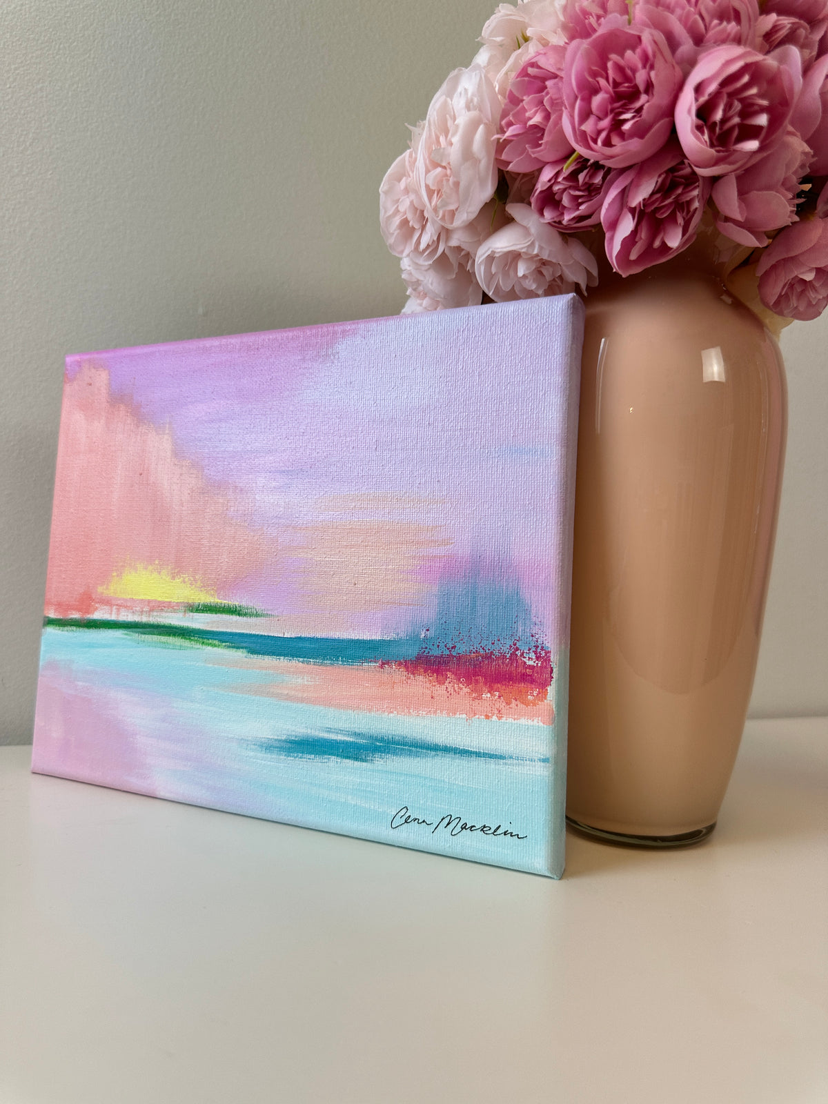 Intercessor | Original Abstract Landscape Painting on Canvas | 8x10