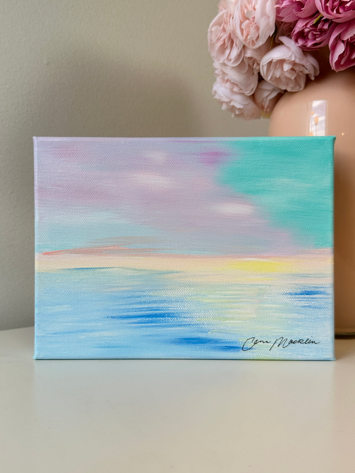 Remember When | Original Abstract Landscape Painting on Canvas | 6x8