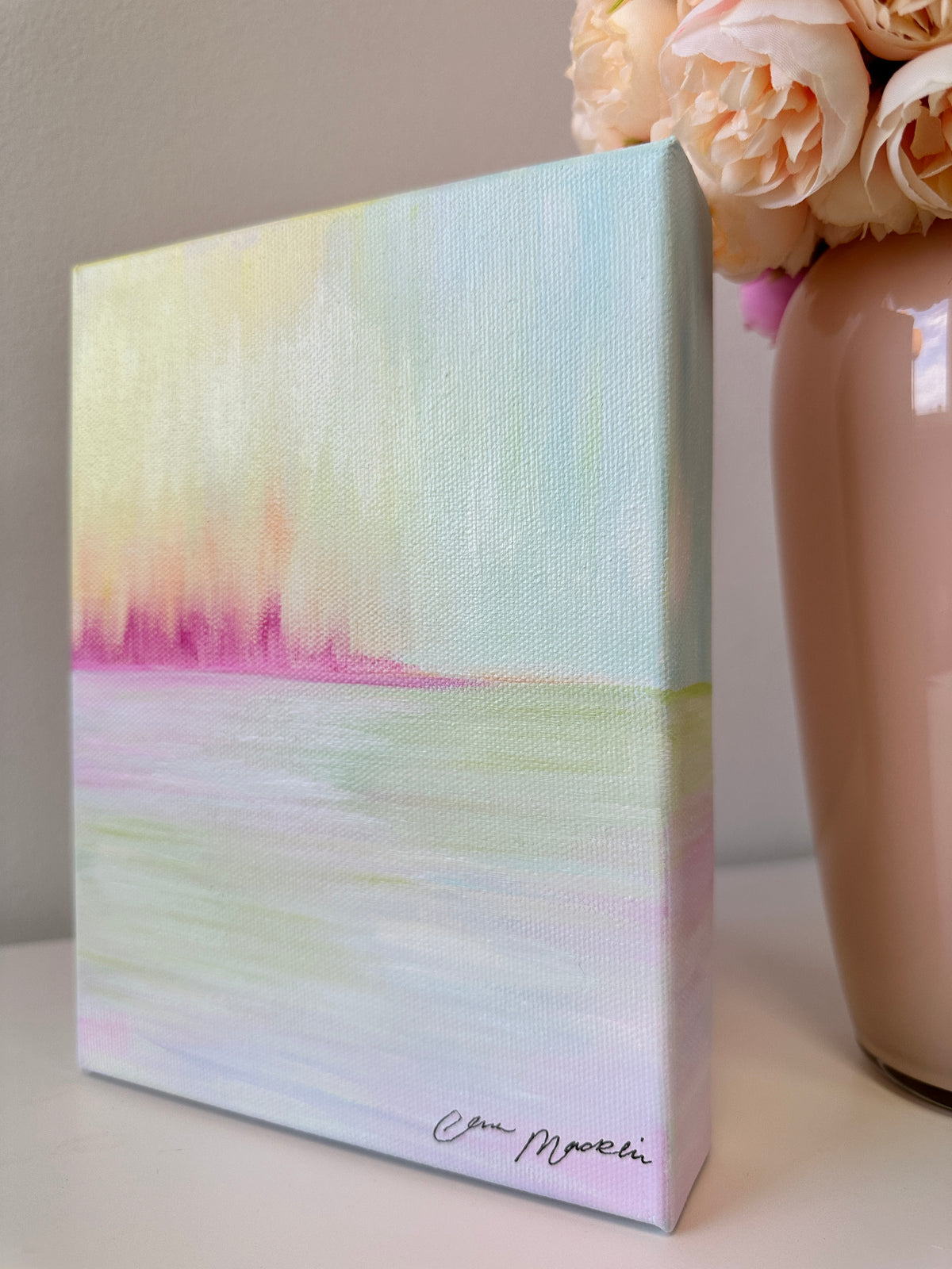 Fortify | Original Abstract Landscape Painting on Canvas | 6x8