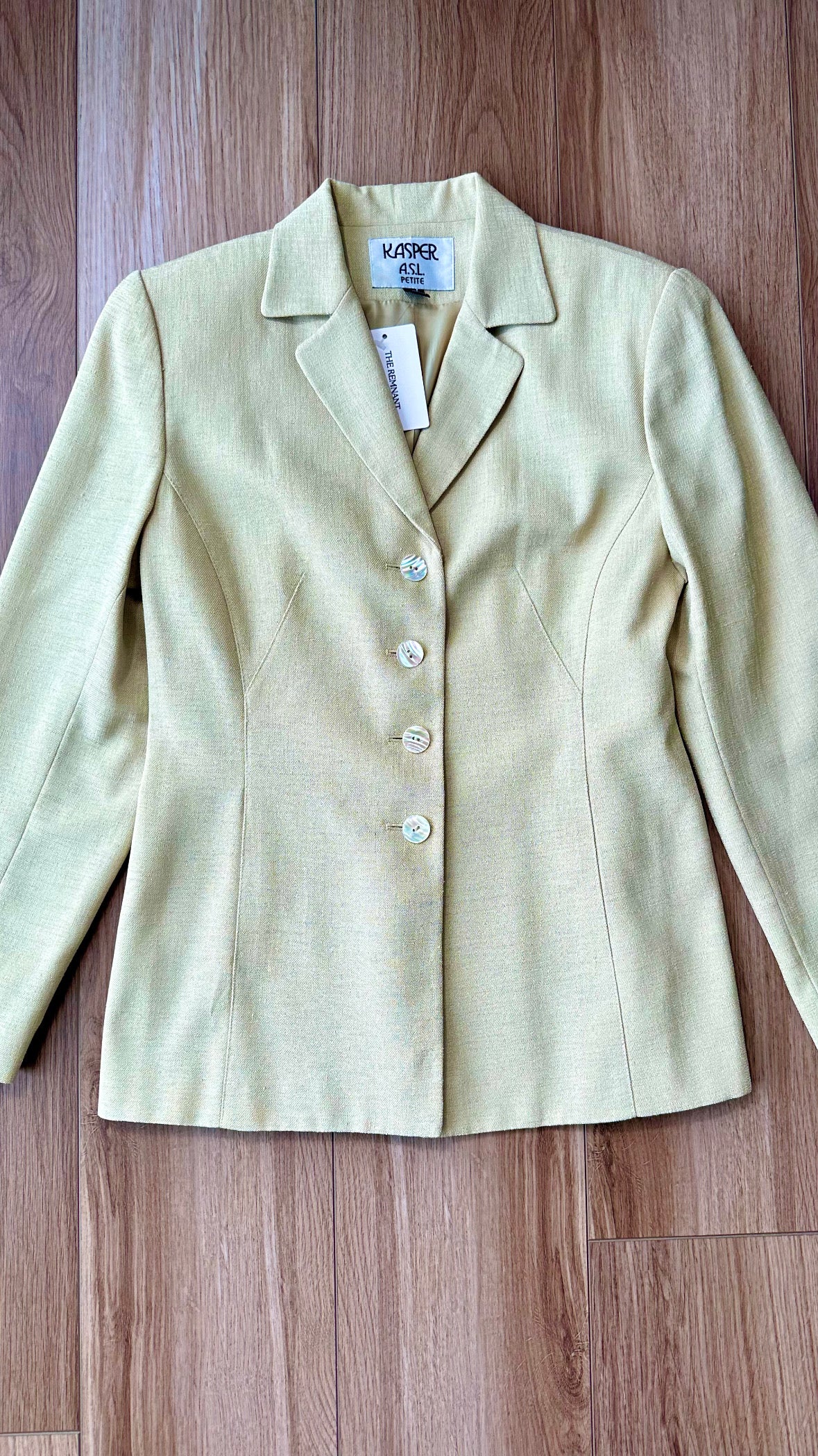 Vintage Kasper Light Olive Green Blazer