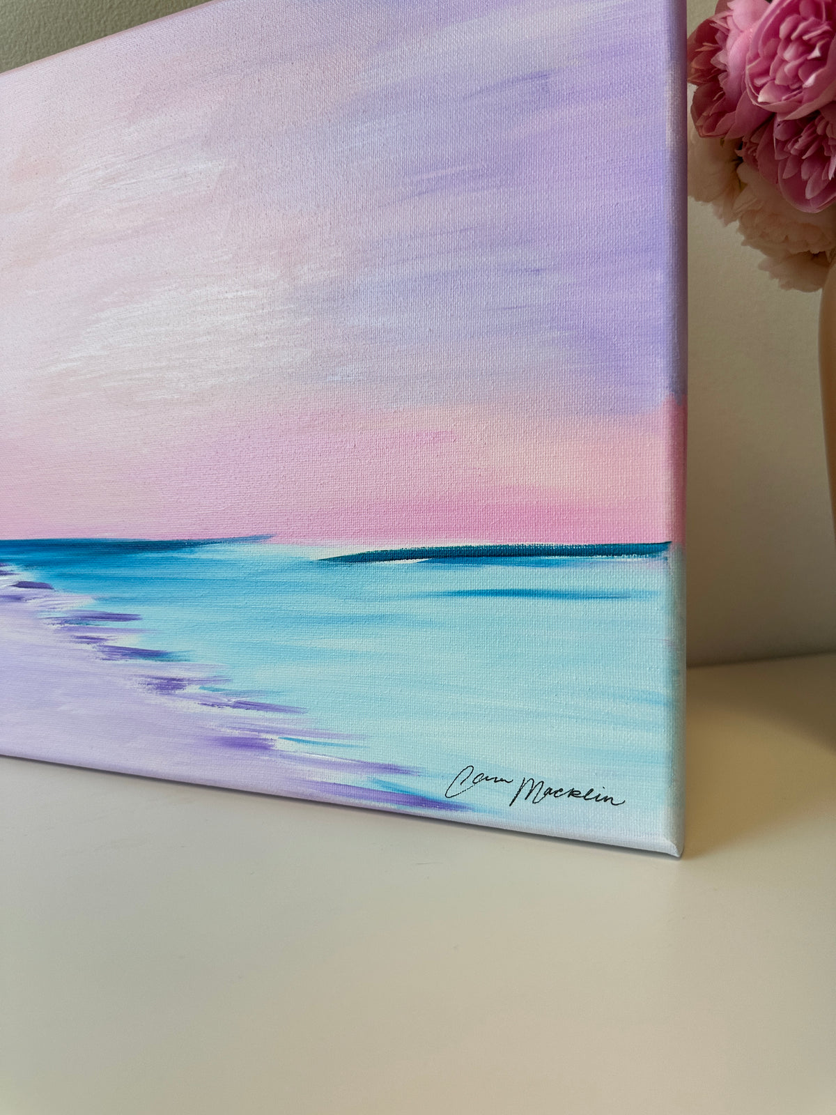 Serenity | Original Abstract Landscape Painting on Canvas | 12x12