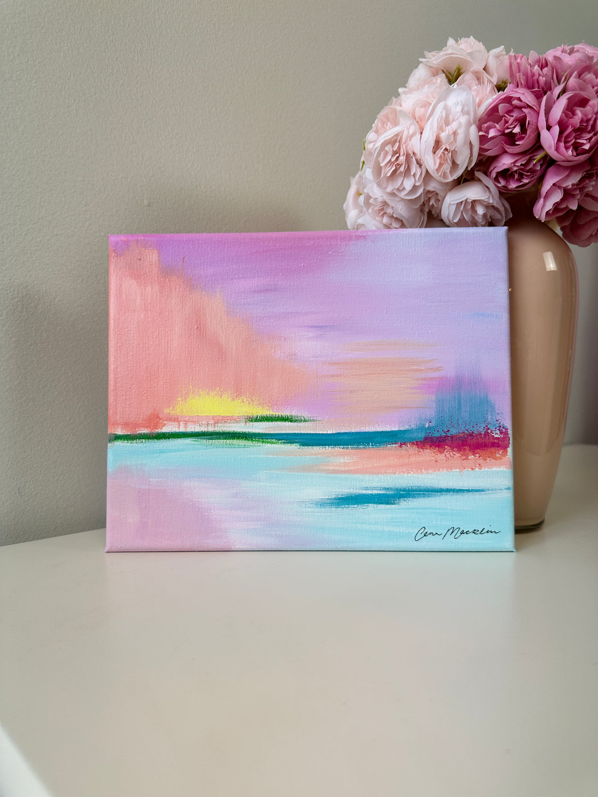 Intercessor | Original Abstract Landscape Painting on Canvas | 8x10