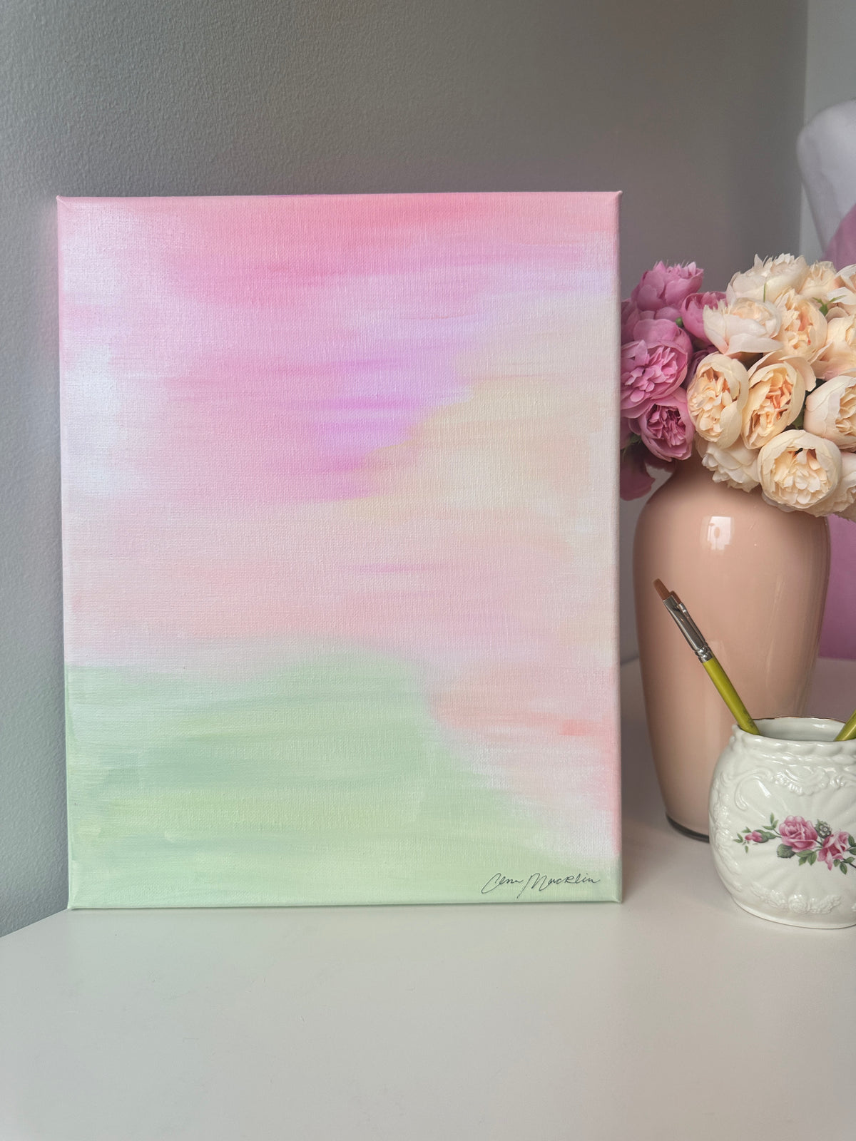 Joy Is Coming in the Morning | Original Abstract Painting on Canvas | 11x14