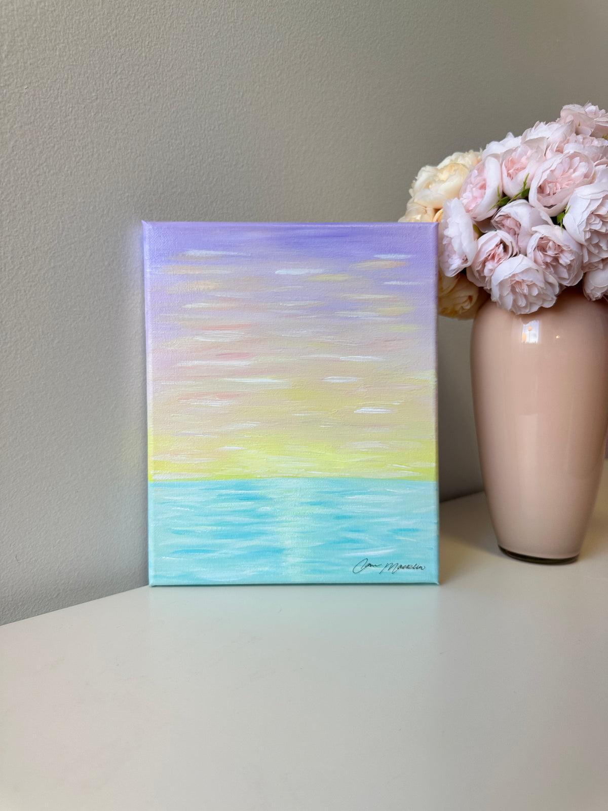 Fresh Perspective | Original Abstract Landscape Painting on Canvas | 8x10