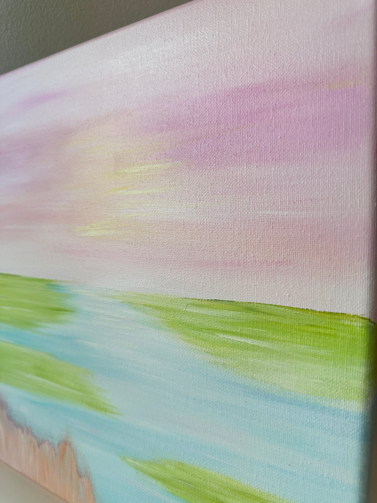 The Meeting Place | Original Abstract Landscape Painting on Canvas | 12x12