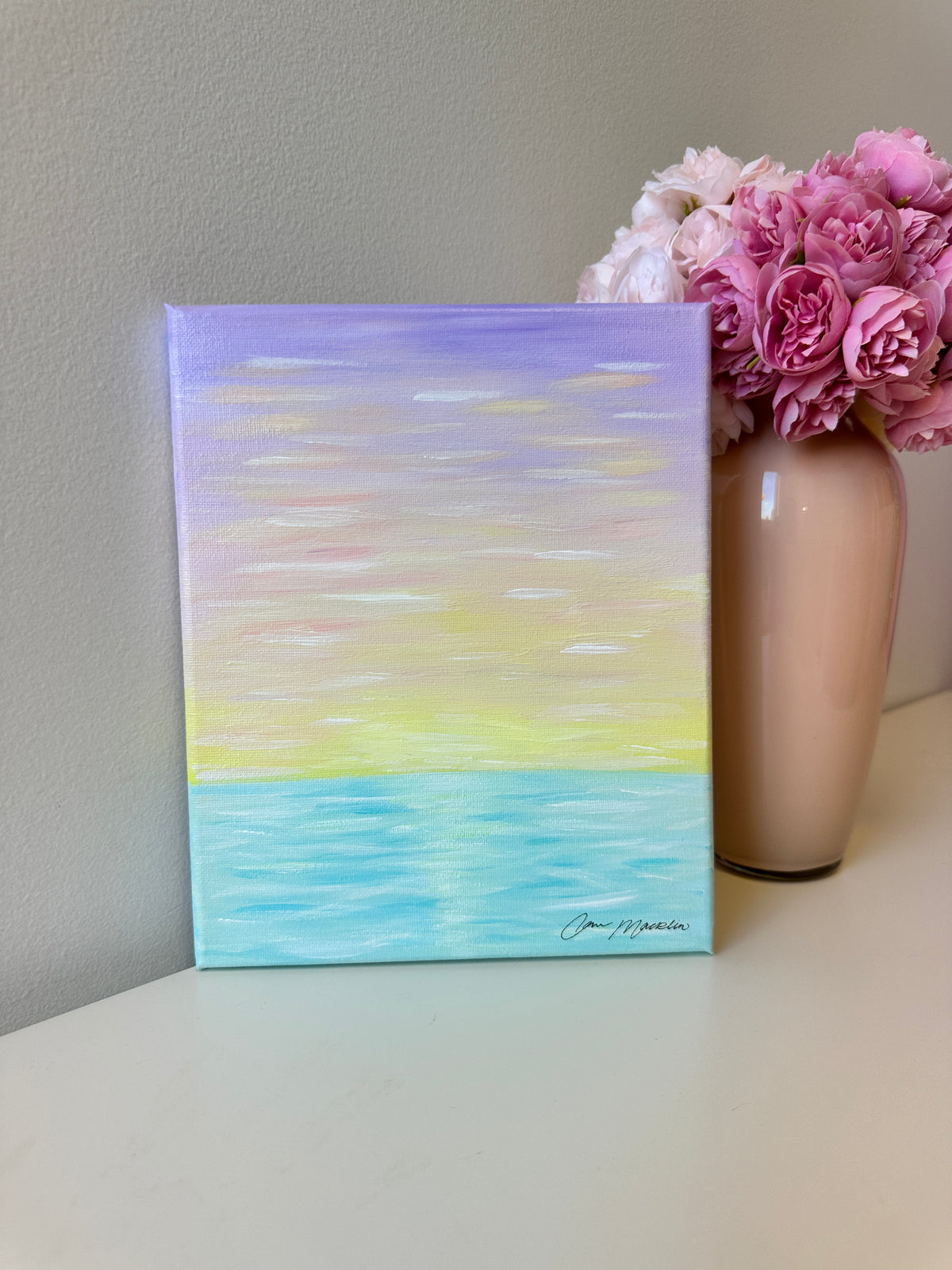 Fresh Perspective | Original Abstract Landscape Painting on Canvas | 8x10