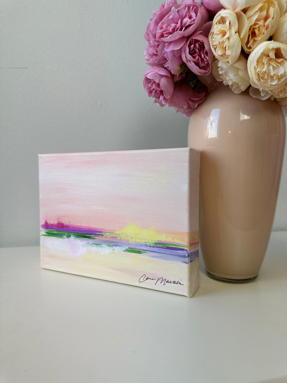 Sanctified | Original Abstract Landscape Painting on Canvas | 6x8