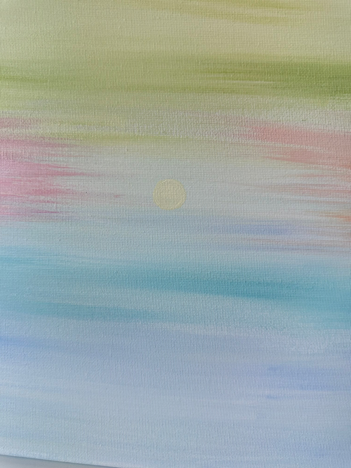 Whom the Son | Original Abstract Landscape Painting on Canvas | 12x12