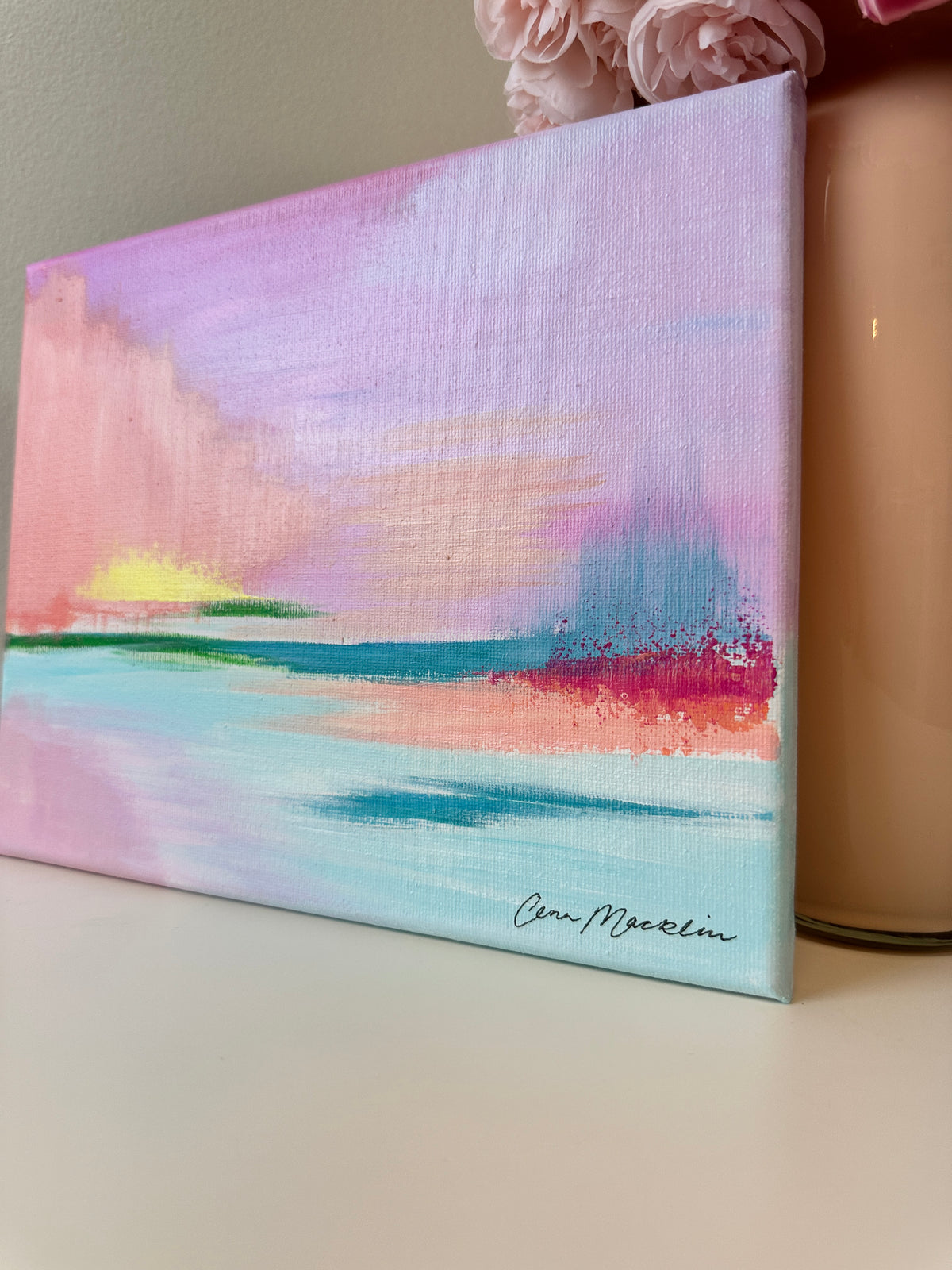 Intercessor | Original Abstract Landscape Painting on Canvas | 8x10
