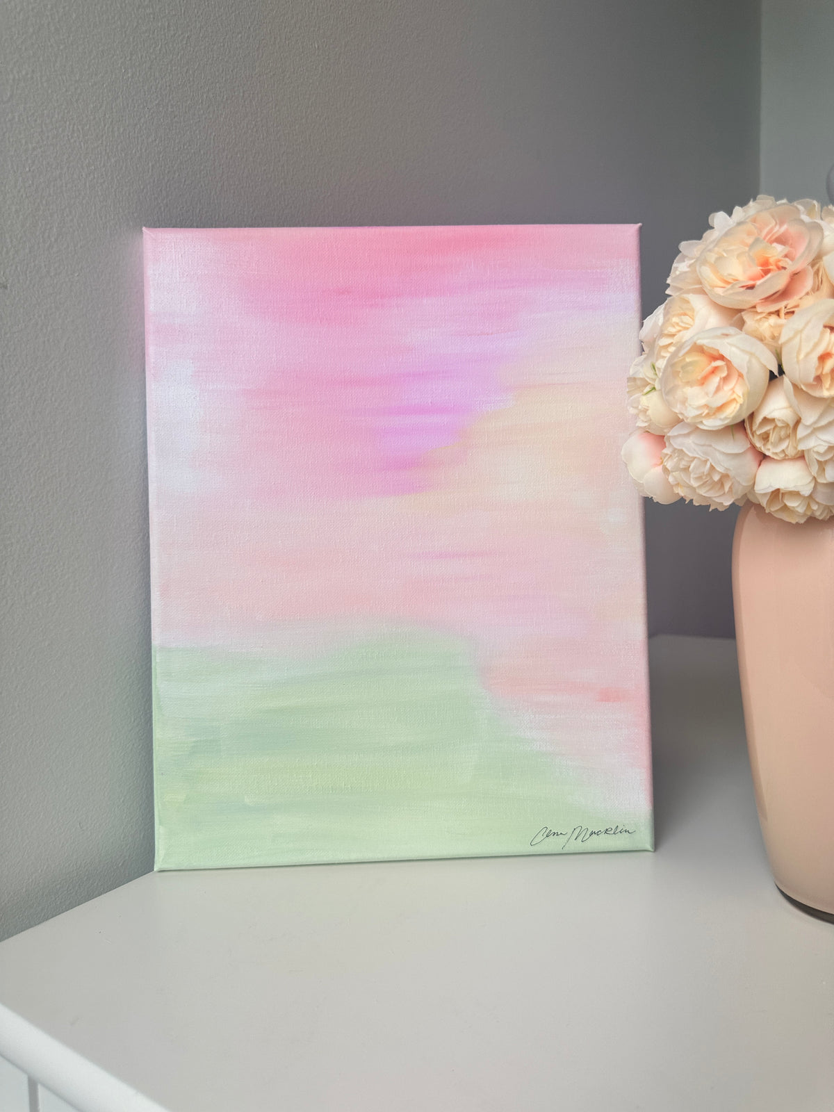 Joy Is Coming in the Morning | Original Abstract Painting on Canvas | 11x14