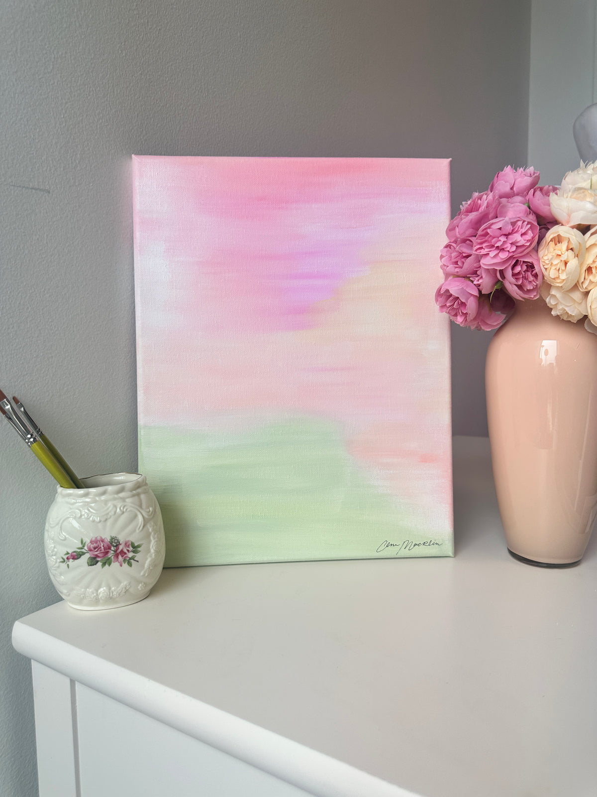 Joy Is Coming in the Morning | Original Abstract Painting on Canvas | 11x14