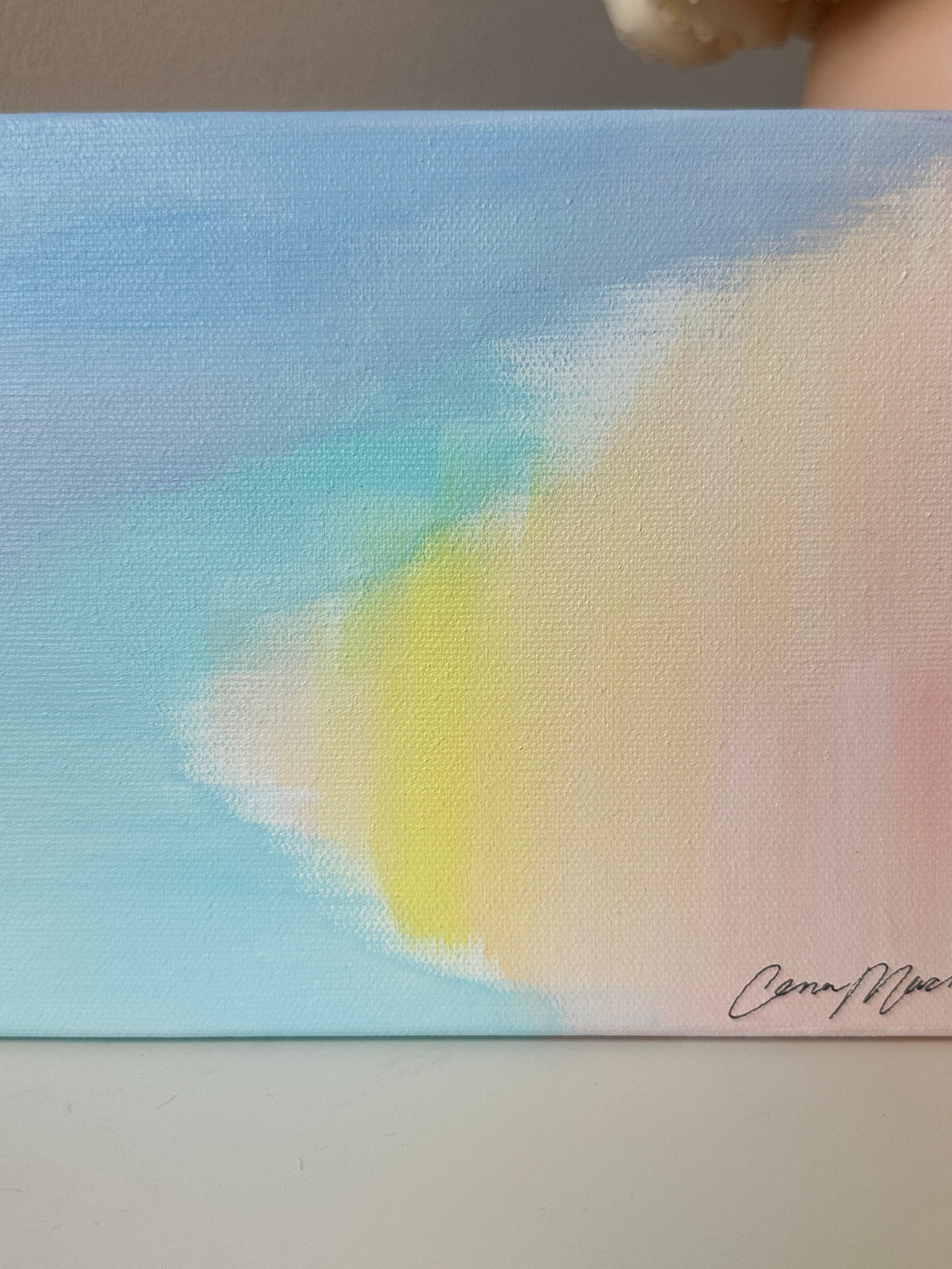 He Goes Before | Original Abstract Painting on Canvas | 6x8