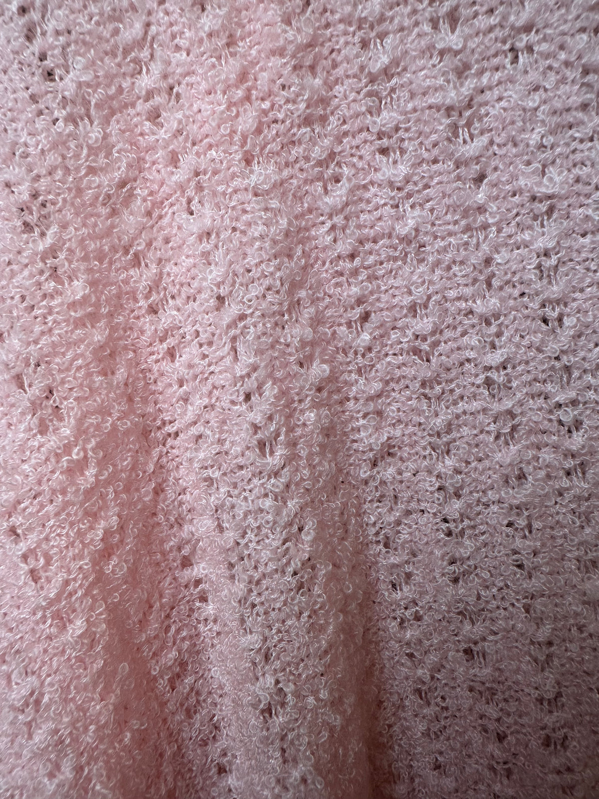 Vintage Light Pink Shawl Sweater Cover Up