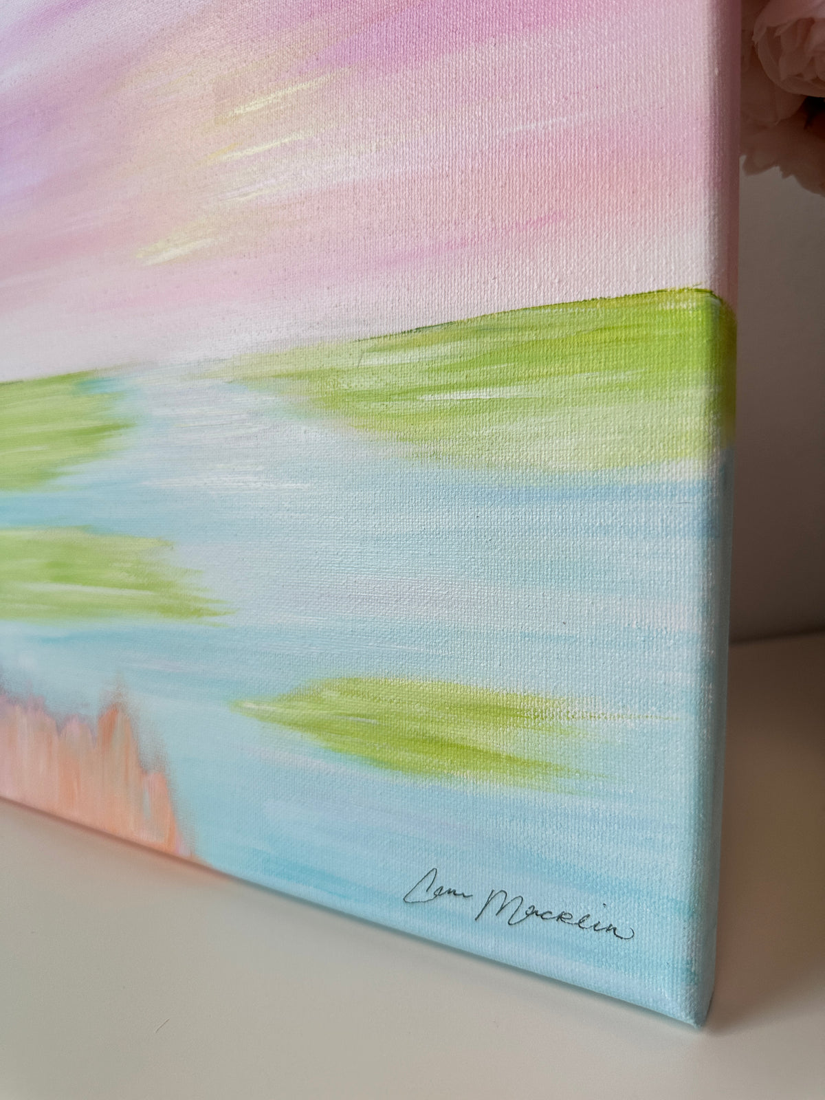 The Meeting Place | Original Abstract Landscape Painting on Canvas | 12x12