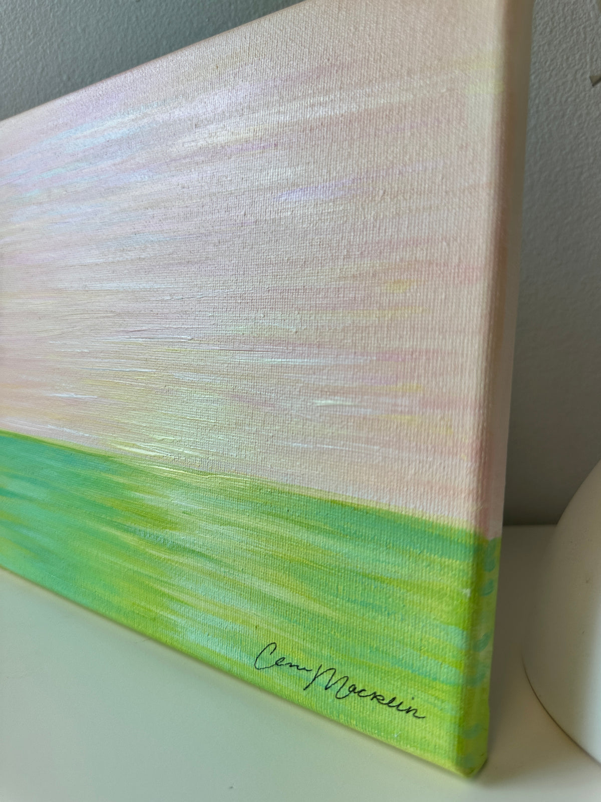 More To Come | Original Abstract Landscape Painting on Canvas | 8x10