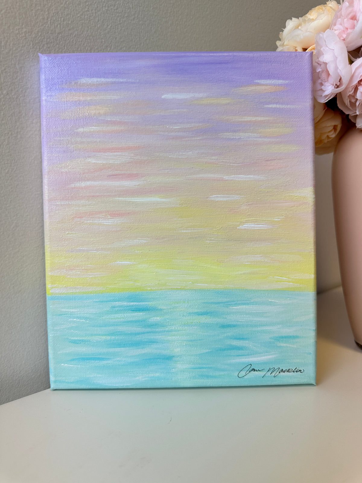 Fresh Perspective | Original Abstract Landscape Painting on Canvas | 8x10