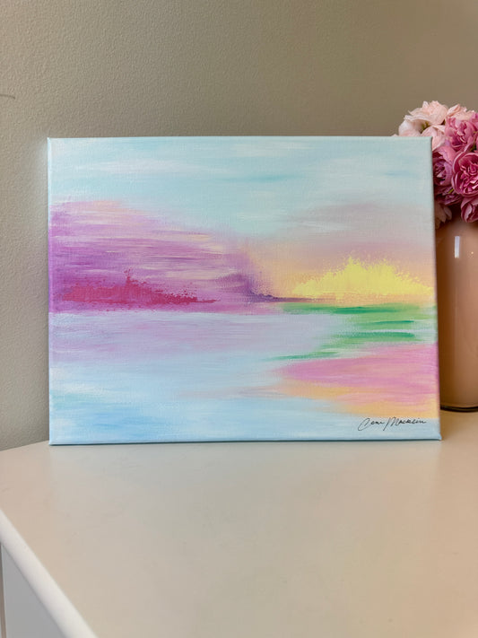 Courage | Original Abstract Landscape Painting on Canvas | 11x14