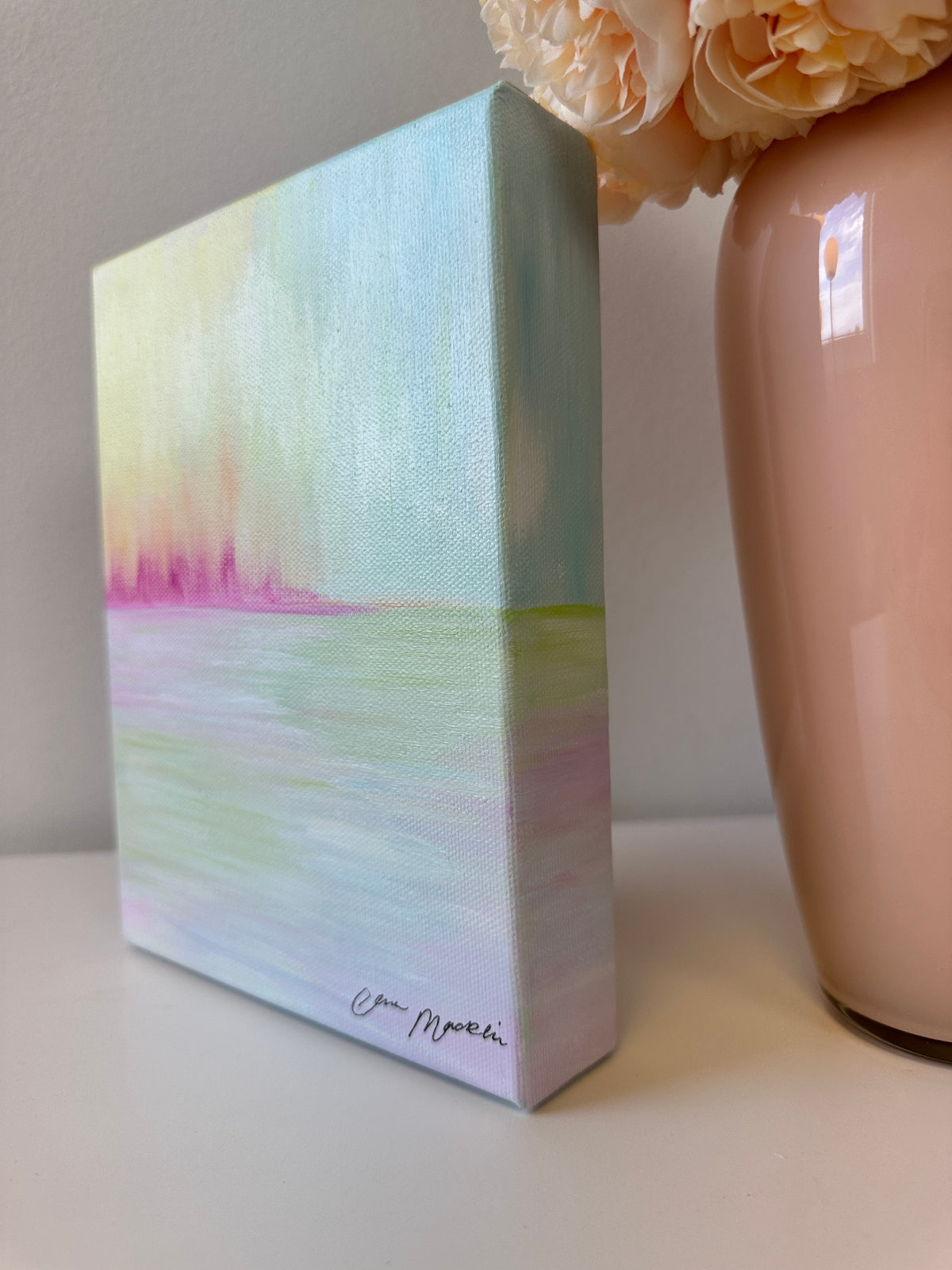 Fortify | Original Abstract Landscape Painting on Canvas | 6x8