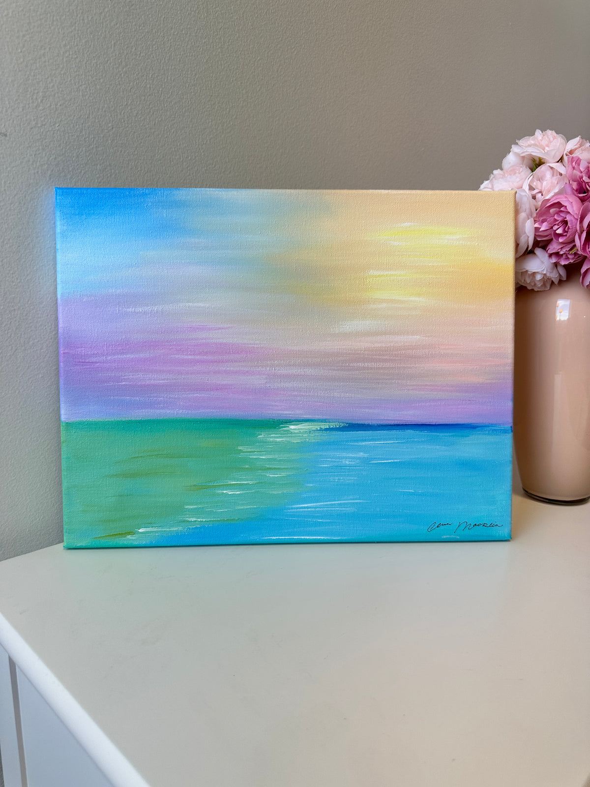 Rest Assured | Original Abstract Landscape Painting on Canvas | 11x14