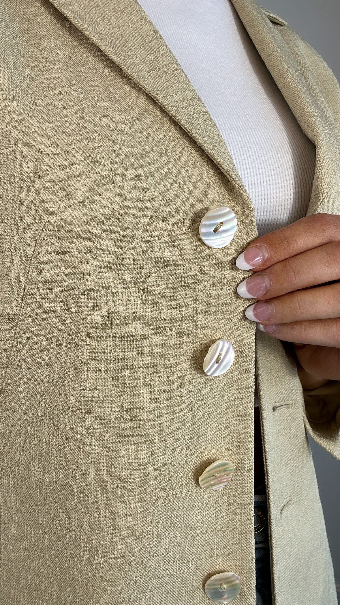 Vintage Kasper Light Olive Green Blazer