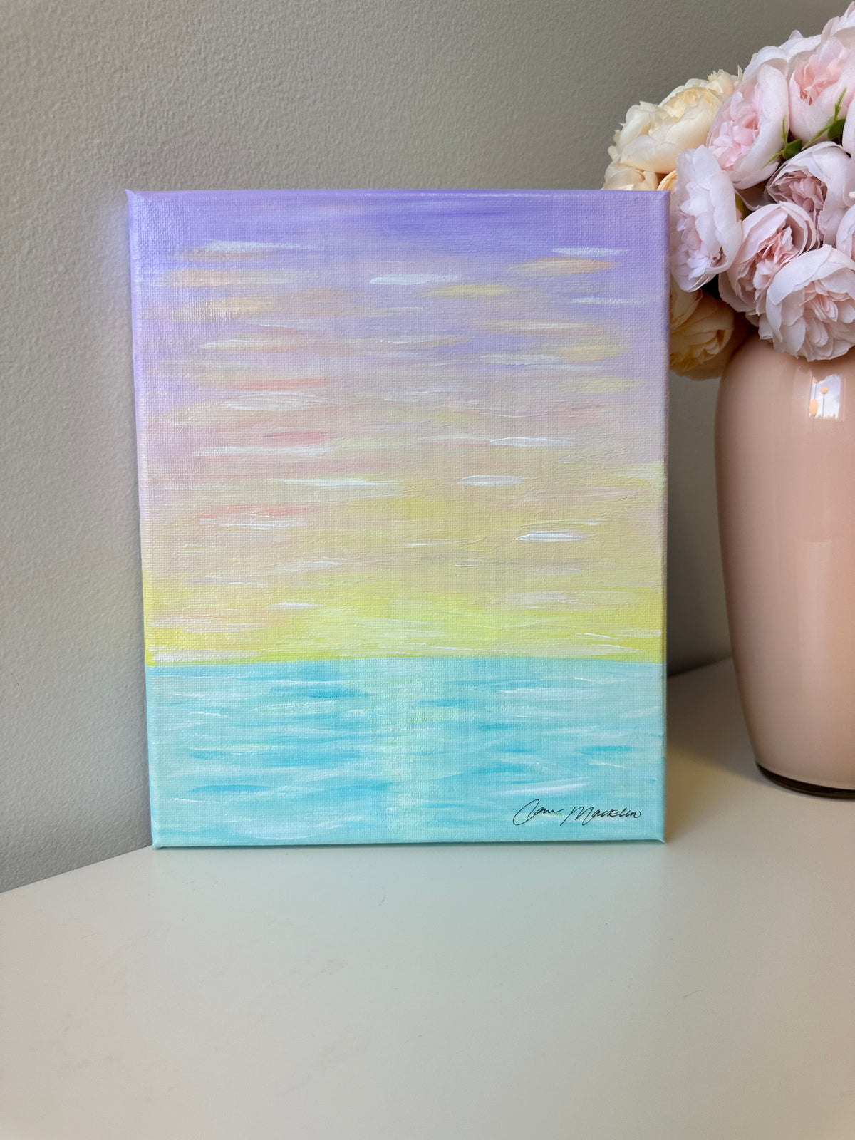 Fresh Perspective | Original Abstract Landscape Painting on Canvas | 8x10