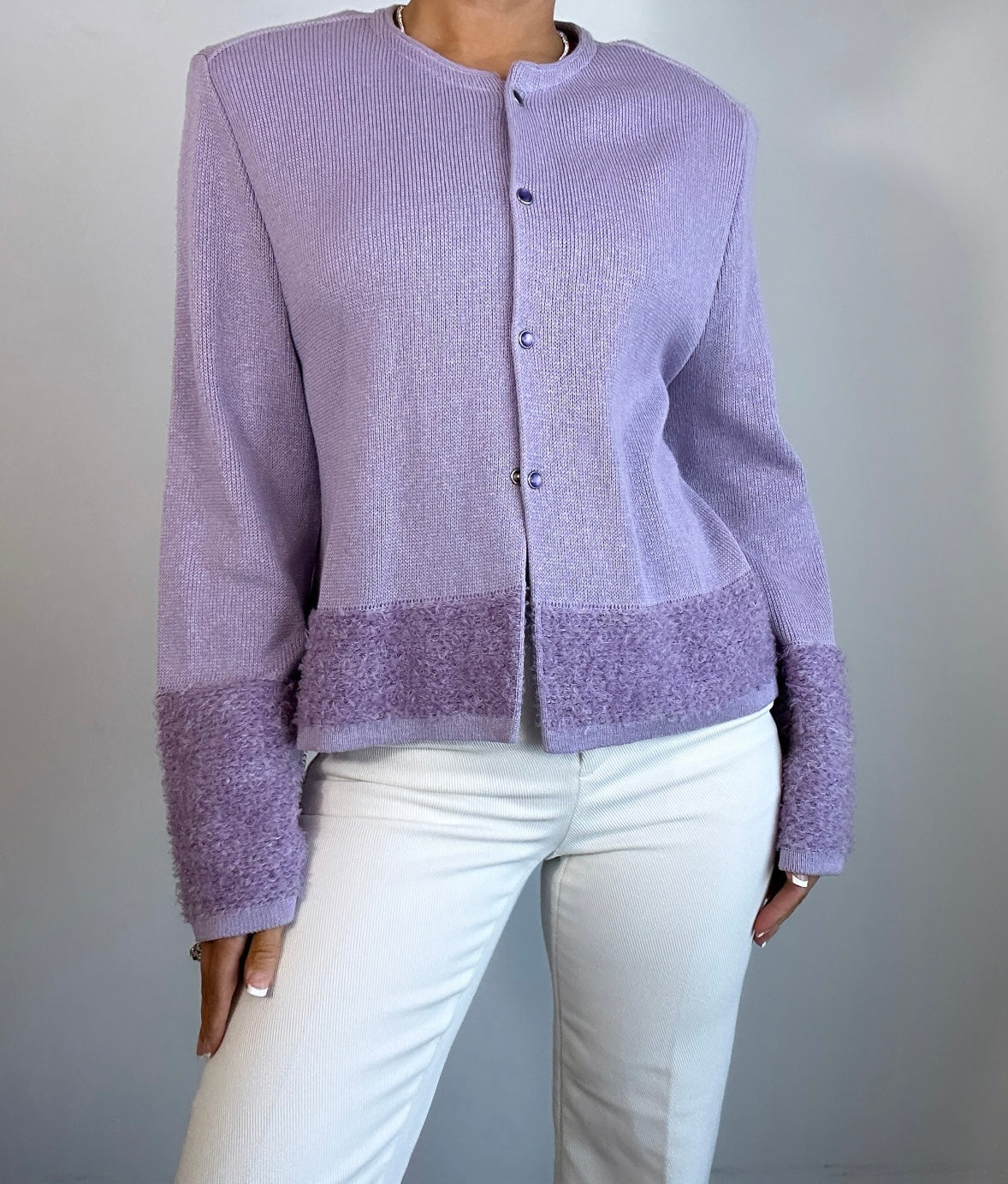 Vintage Lavender Kriss Made in Sweden Cardigan Jacket